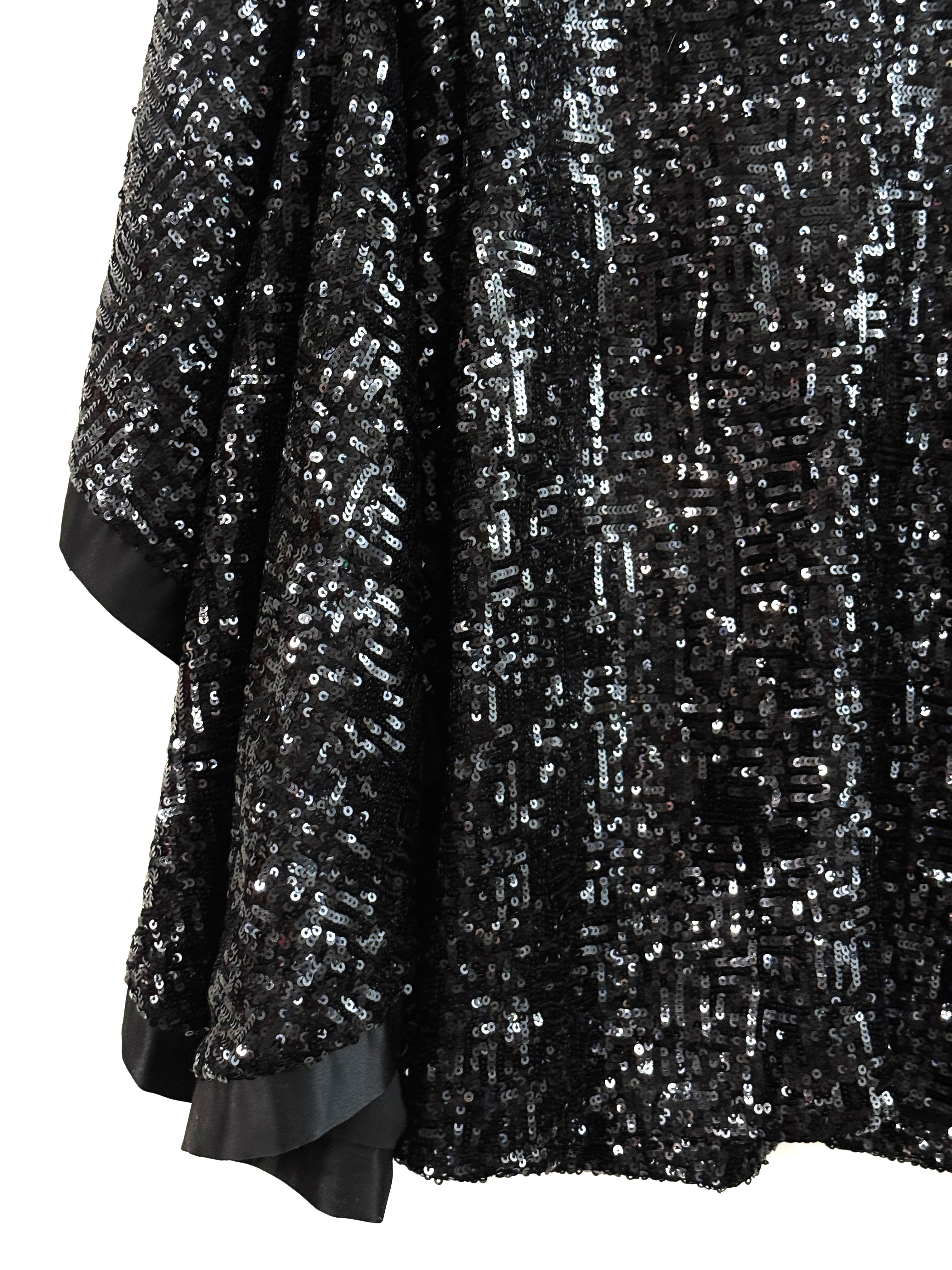 MAUD Black Sequin Mini Dress - EU 36
