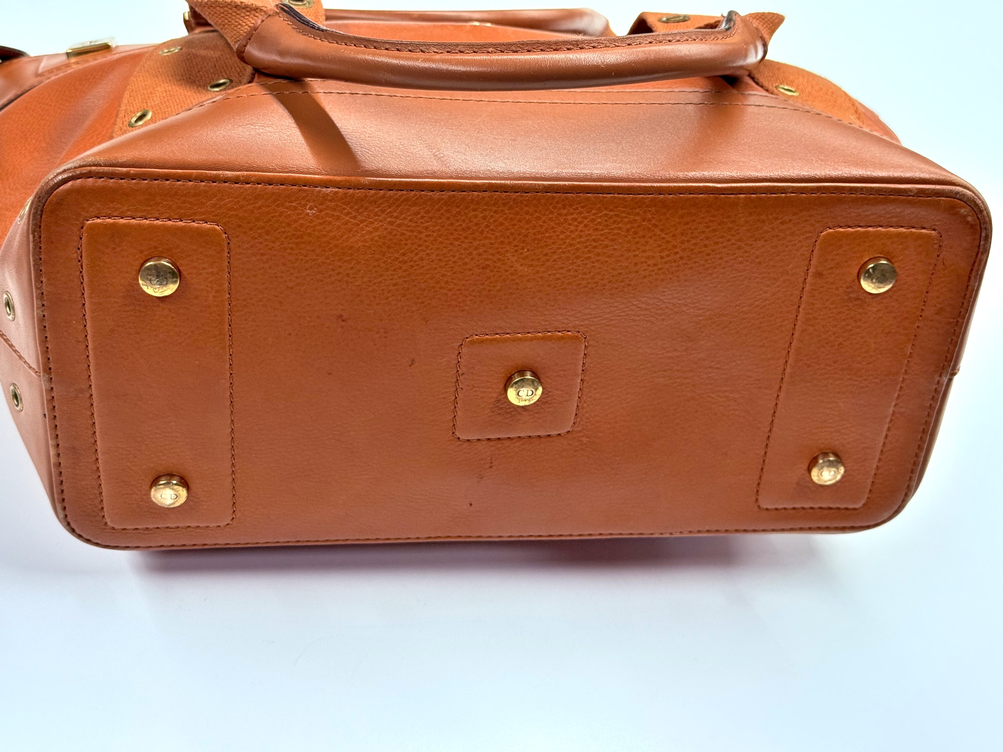 Christian Dior Brown Leather Tote Bag – Vintage Luxury Shoulder Handbag