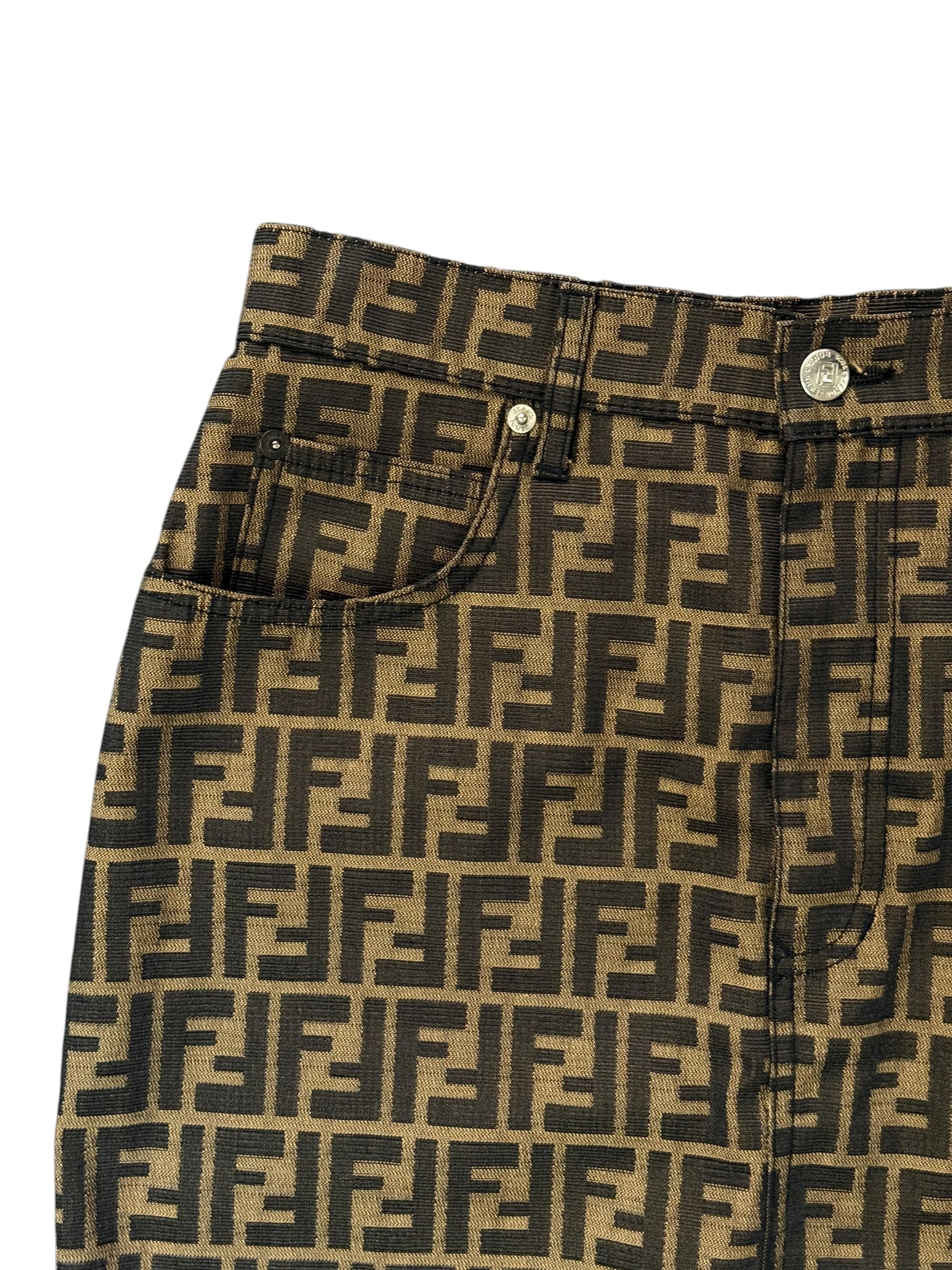 Fendi Zucca Monogram Mini Skirt