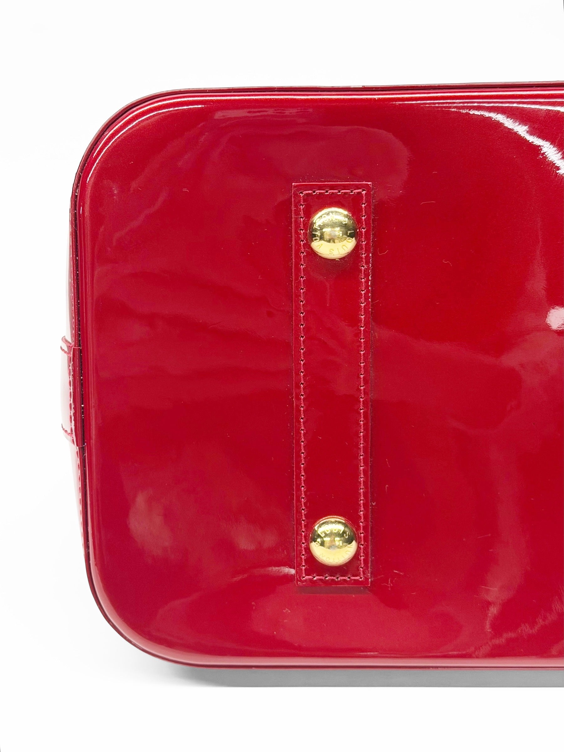 LOUIS VUITTON ALMA VERNIS GM RED