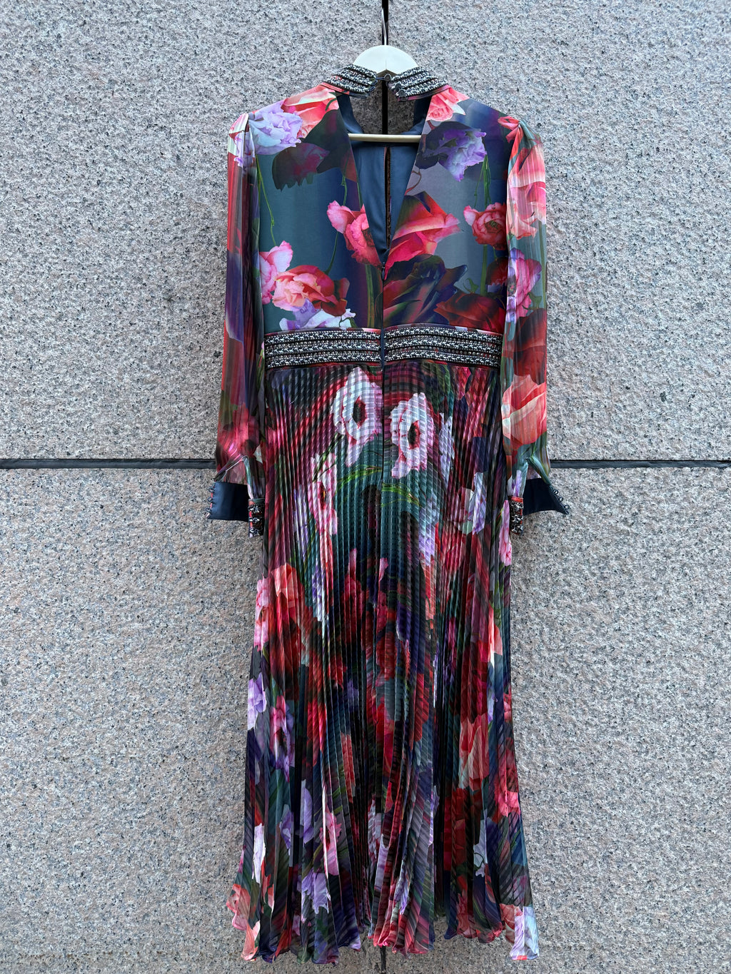 Karen Millen Floral Pleated Dress