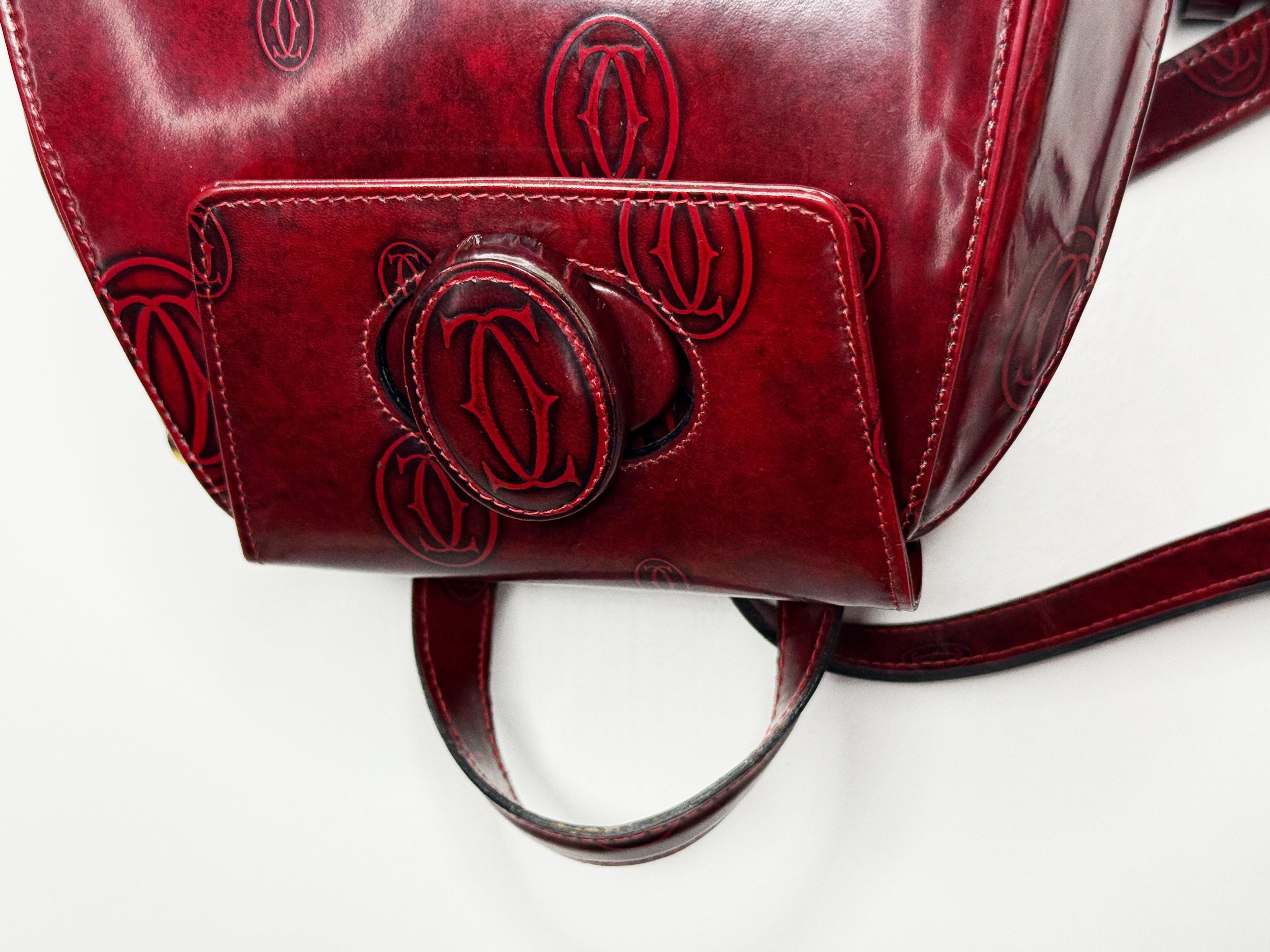 Cartier Happy Birthday Backpack – Bordeaux Red Calf Leather