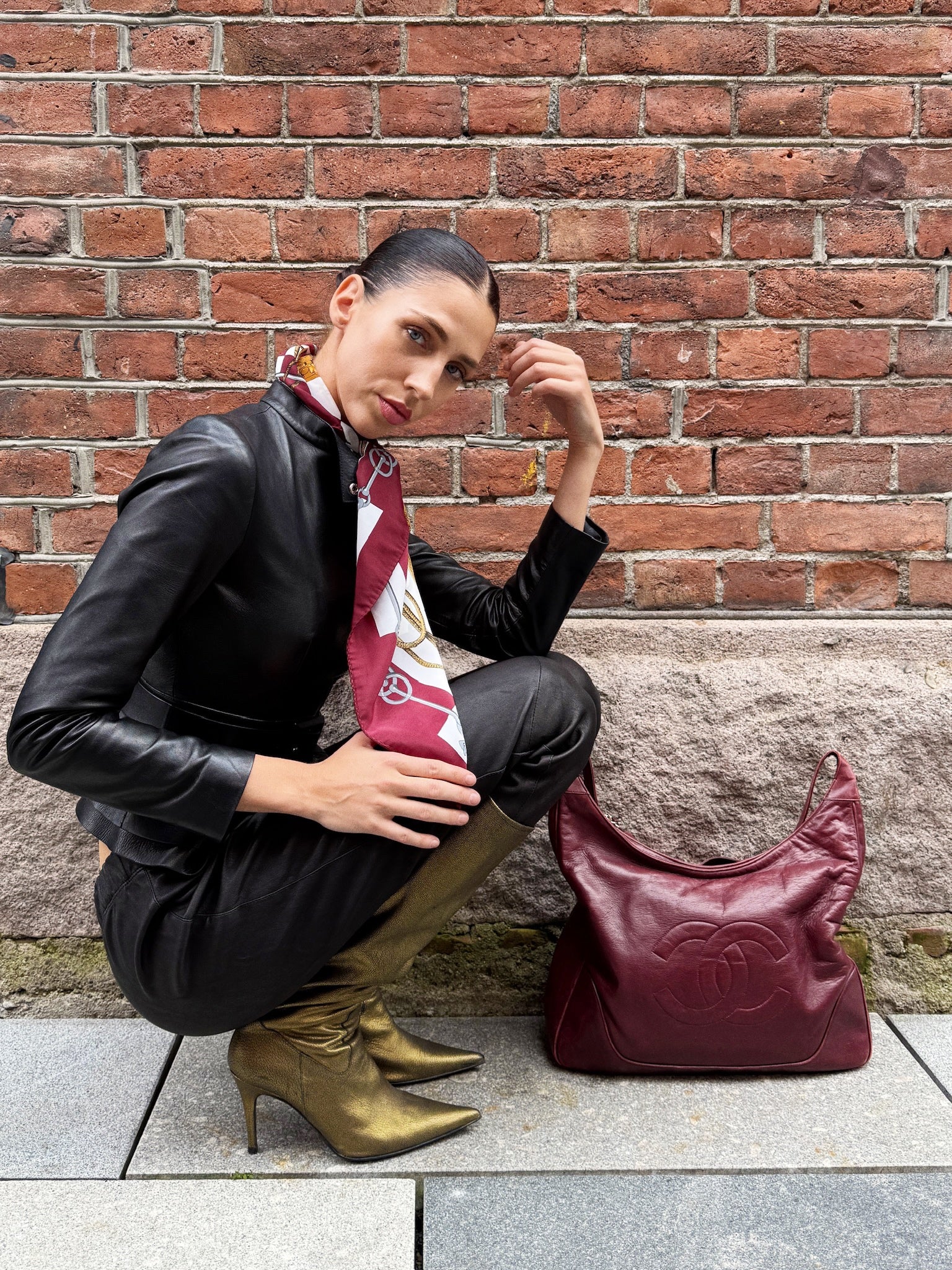 GUCCI Black Leather Jacket – Made in Italy
