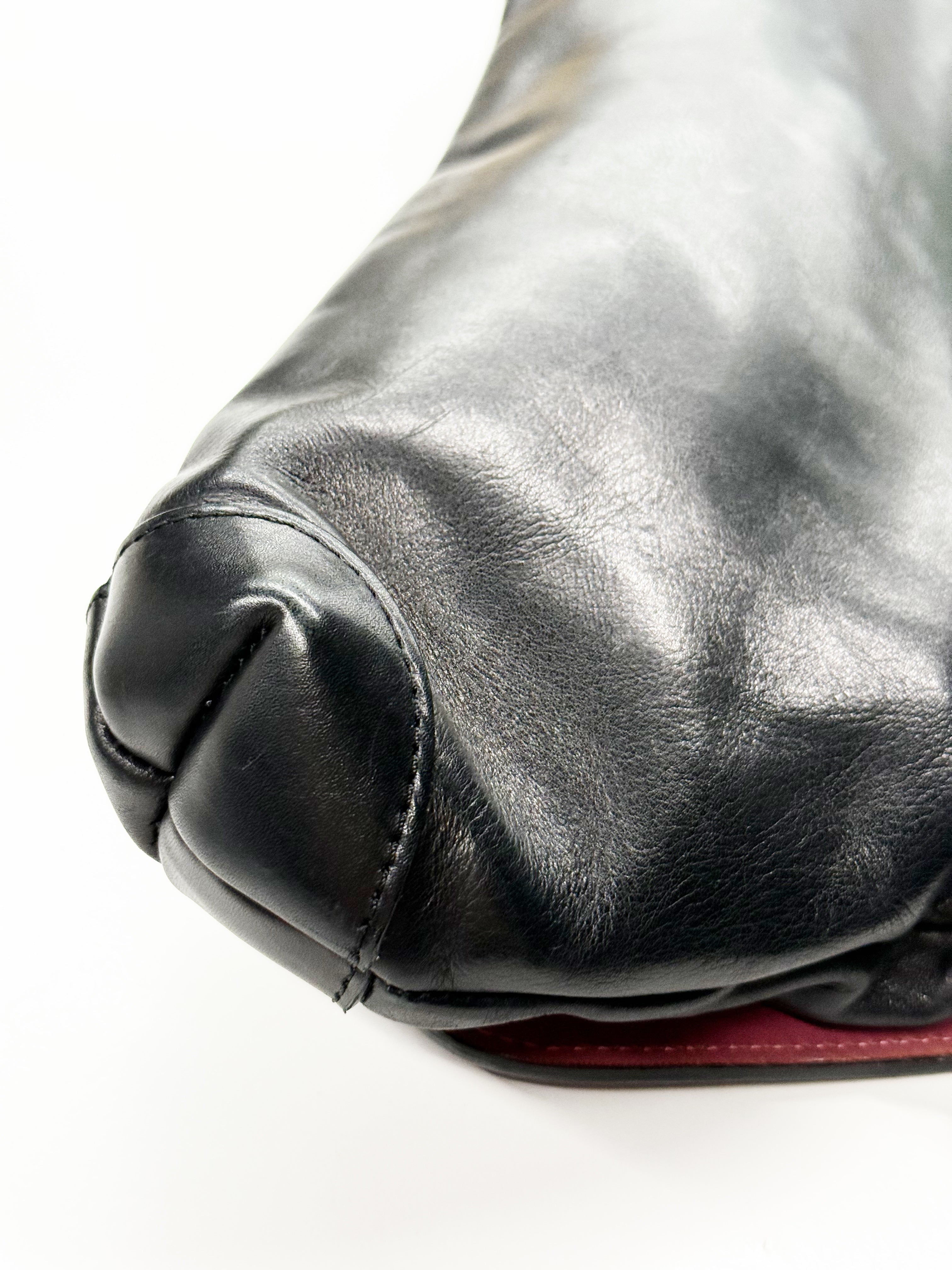 Giancarlo Proli Black Leather Shoulder Bag