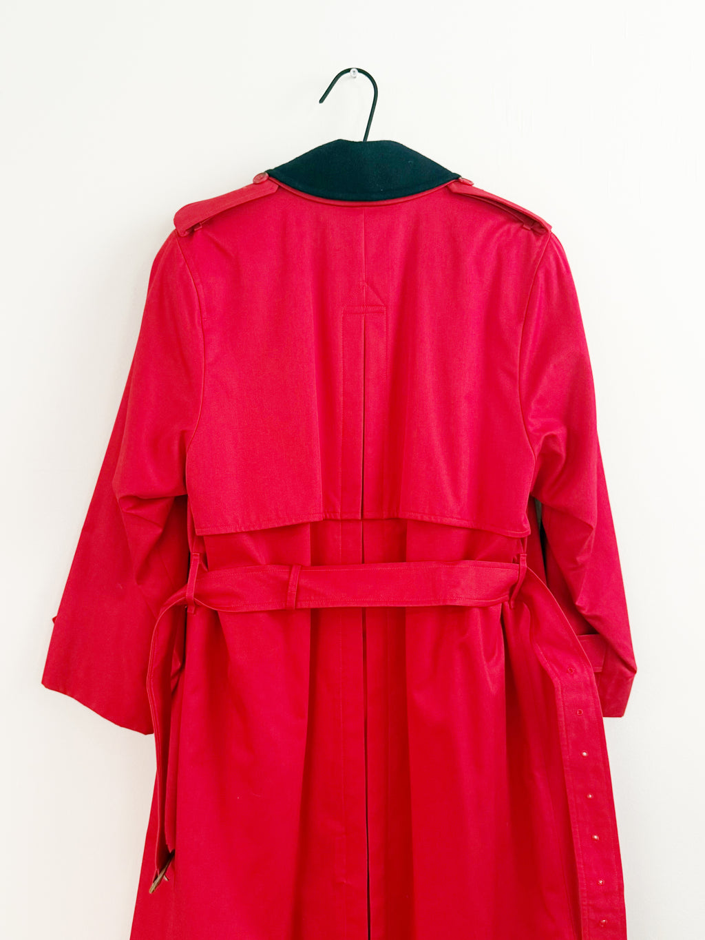 BURBERRYS’ PRORSUM Red Wool & Alpaca Coat