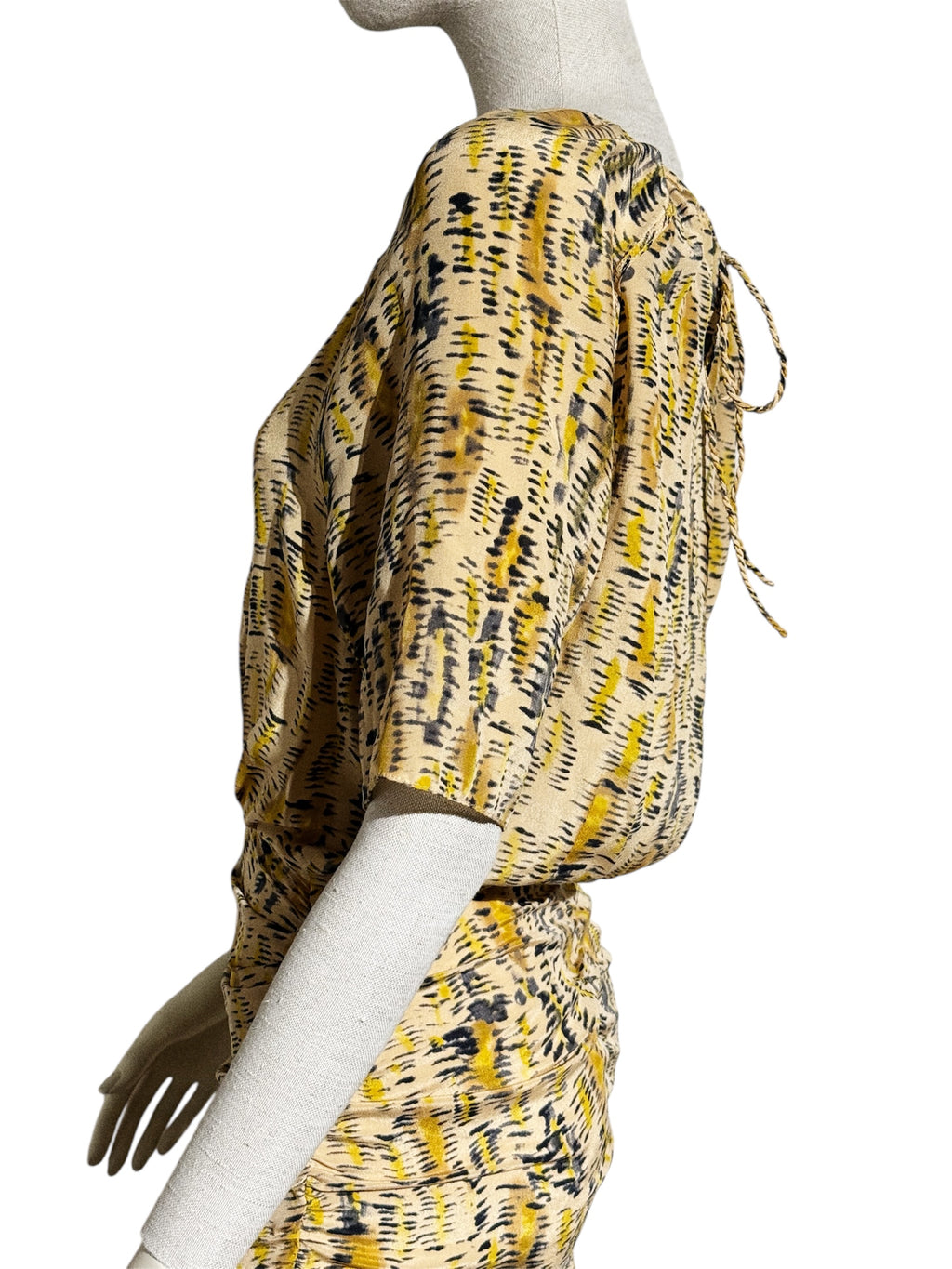 Twenty8twelve Silk Ruched Printed Dress