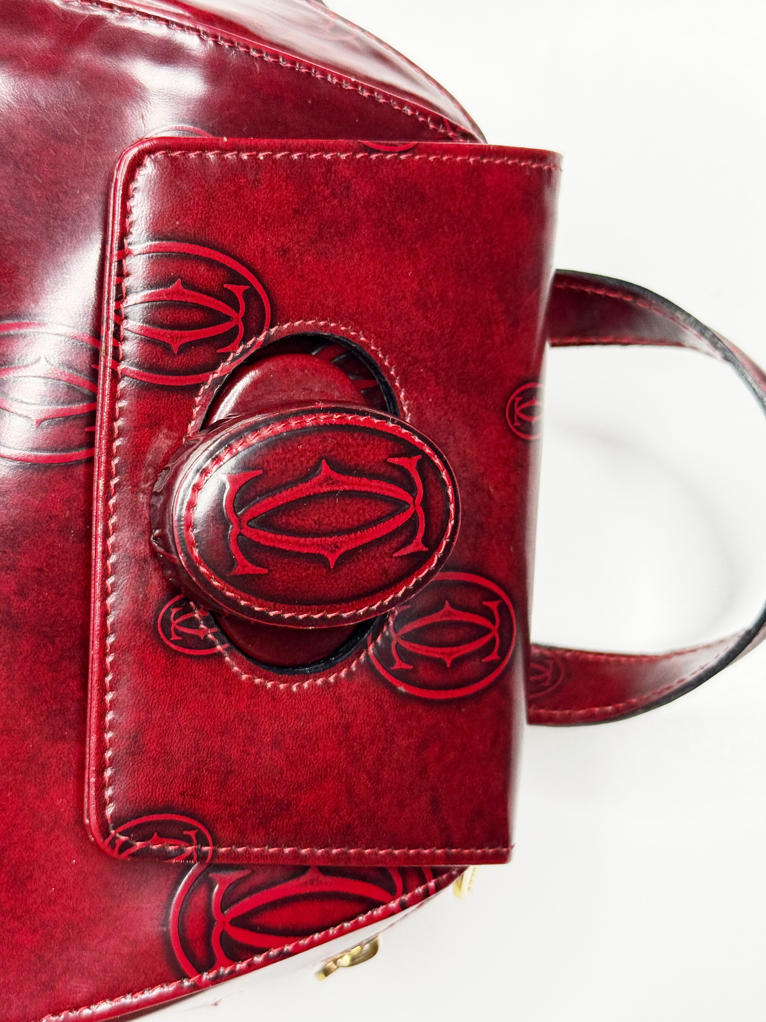 Cartier Happy Birthday Backpack – Bordeaux Red Calf Leather