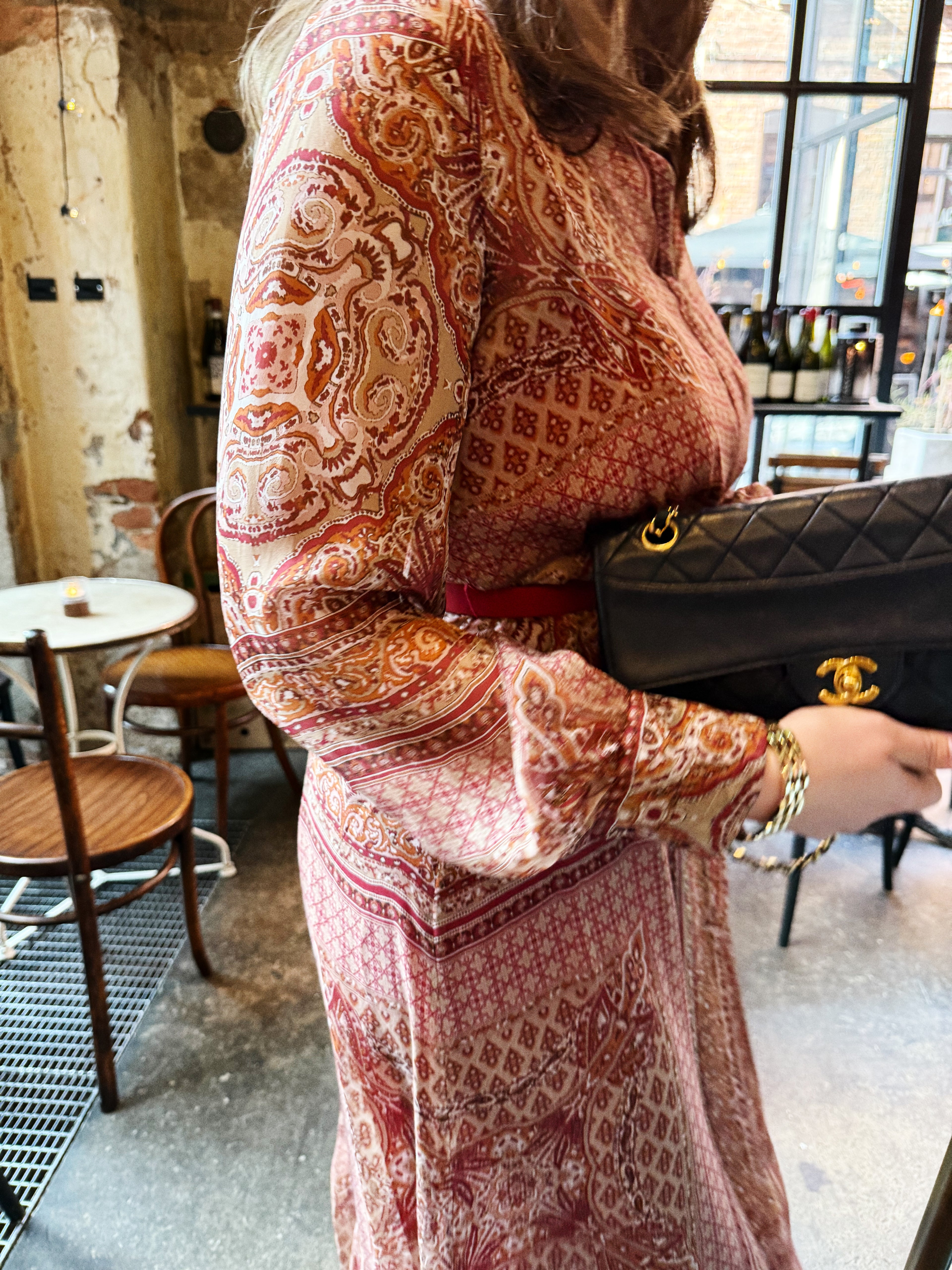 MAX MARA STUDIO Sheer Printed Maxi Dress