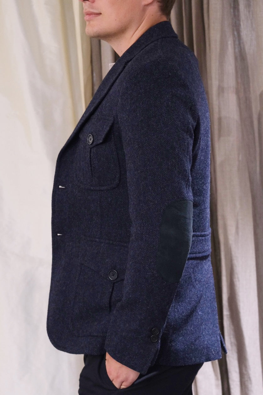 JOHN ASHFIELD Harris Tweed Wool Blazer - 38