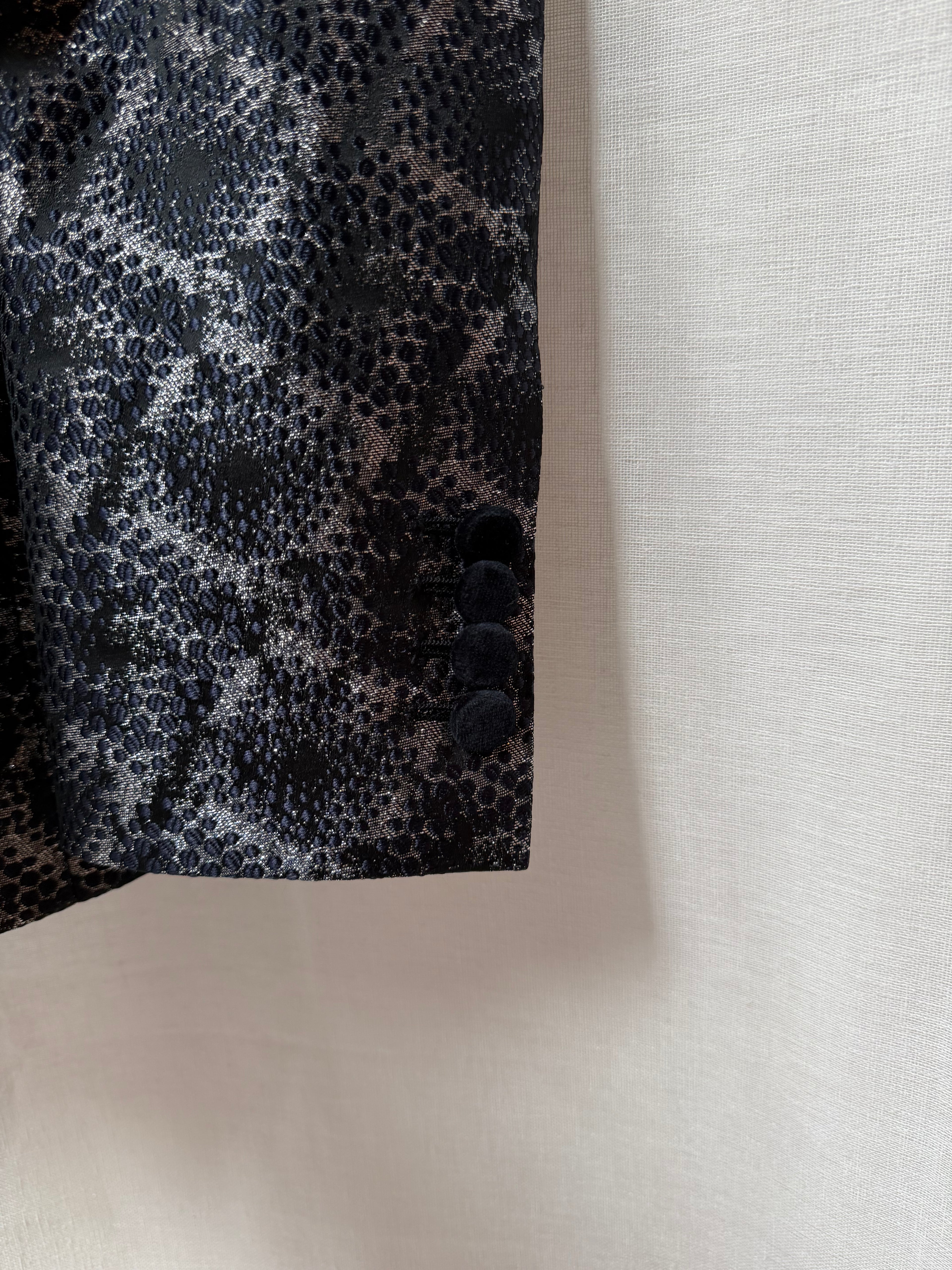 Dolce & Gabbana Lurex Pattern Evening Tuxedo Blazer