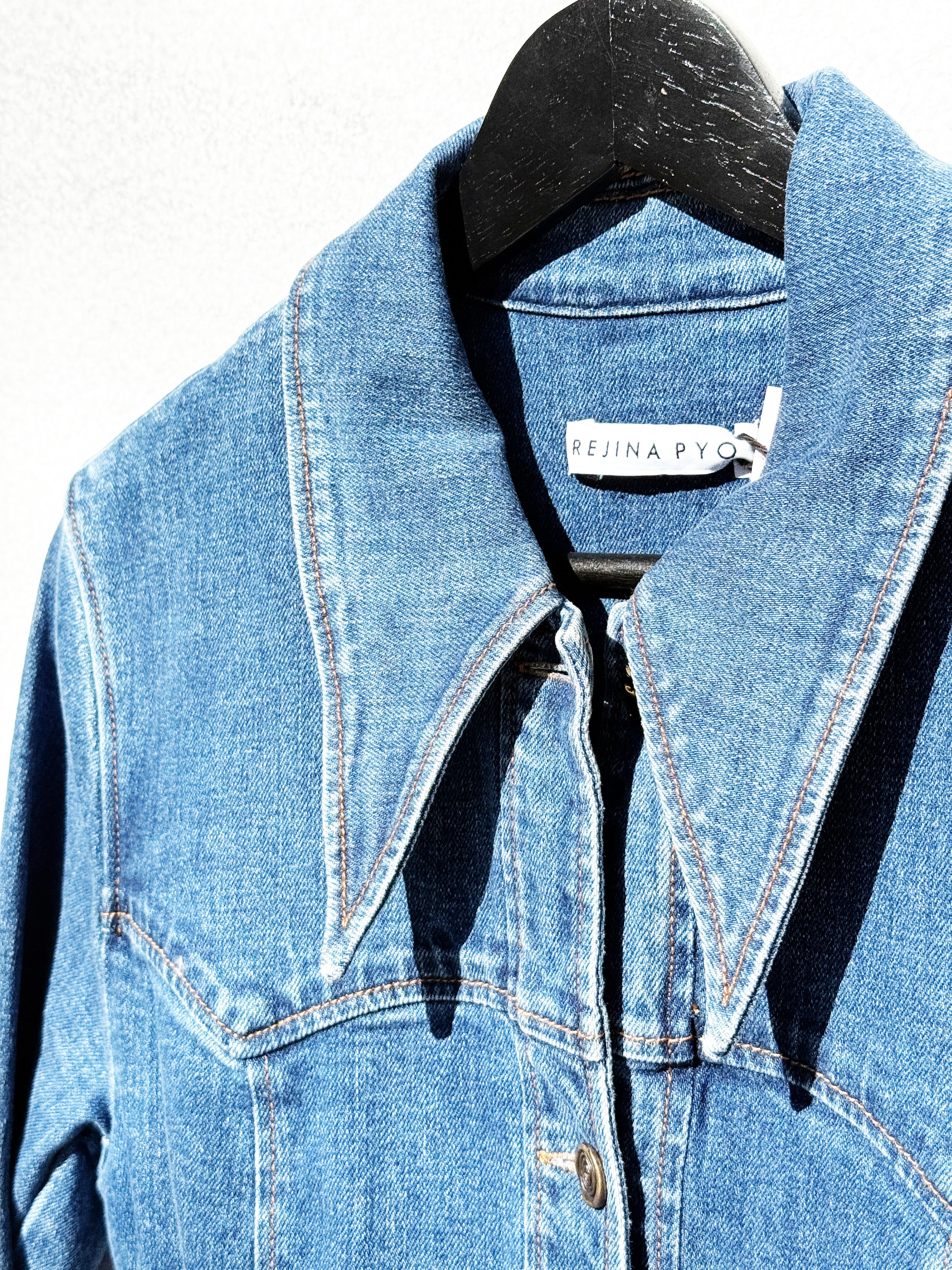 Rejina Pyo Denim Belted Dress