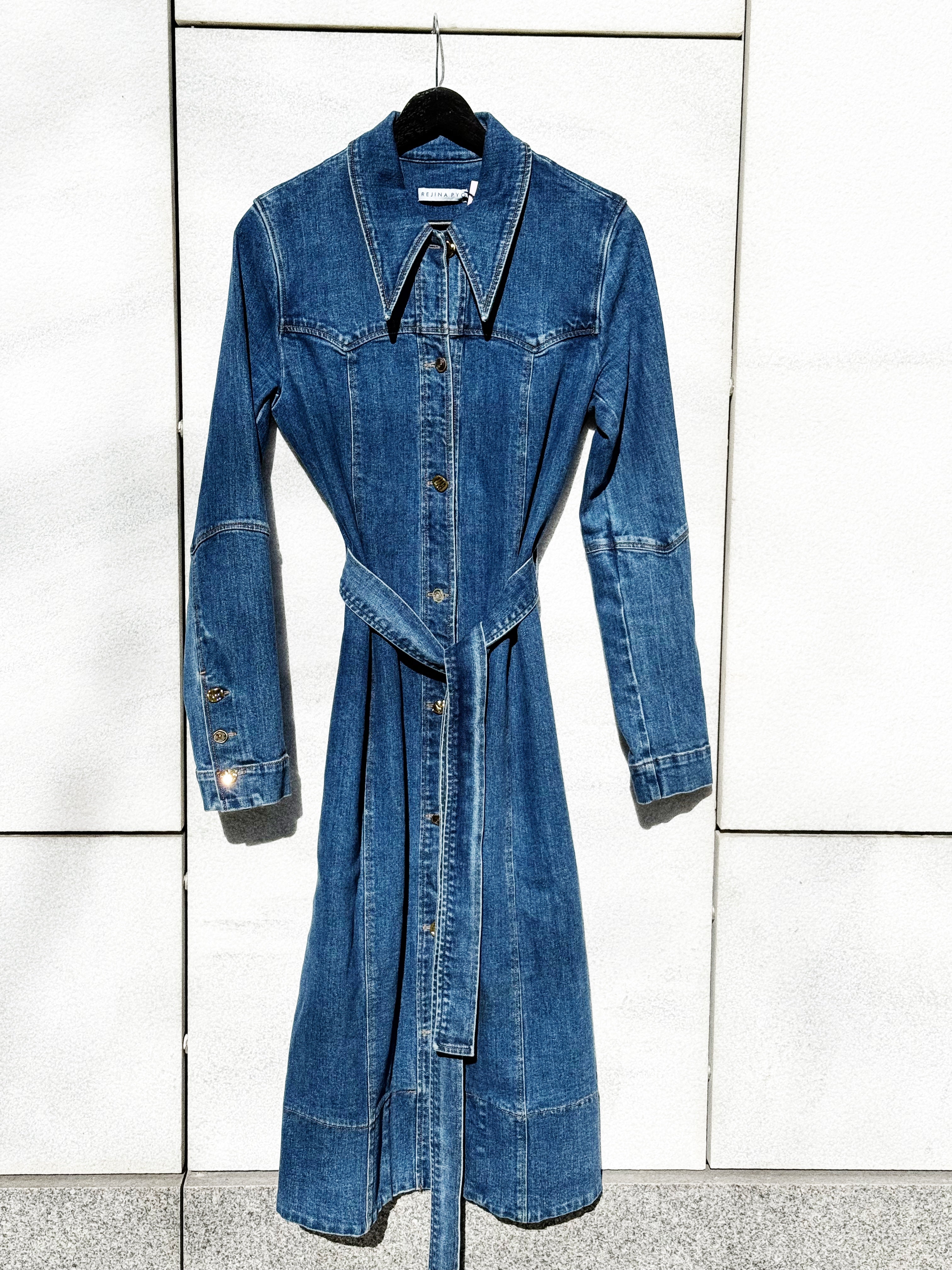 Rejina Pyo Denim Belted Dress