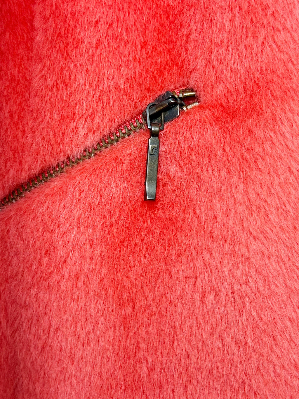 Caroll Double-Breasted Coral Coat