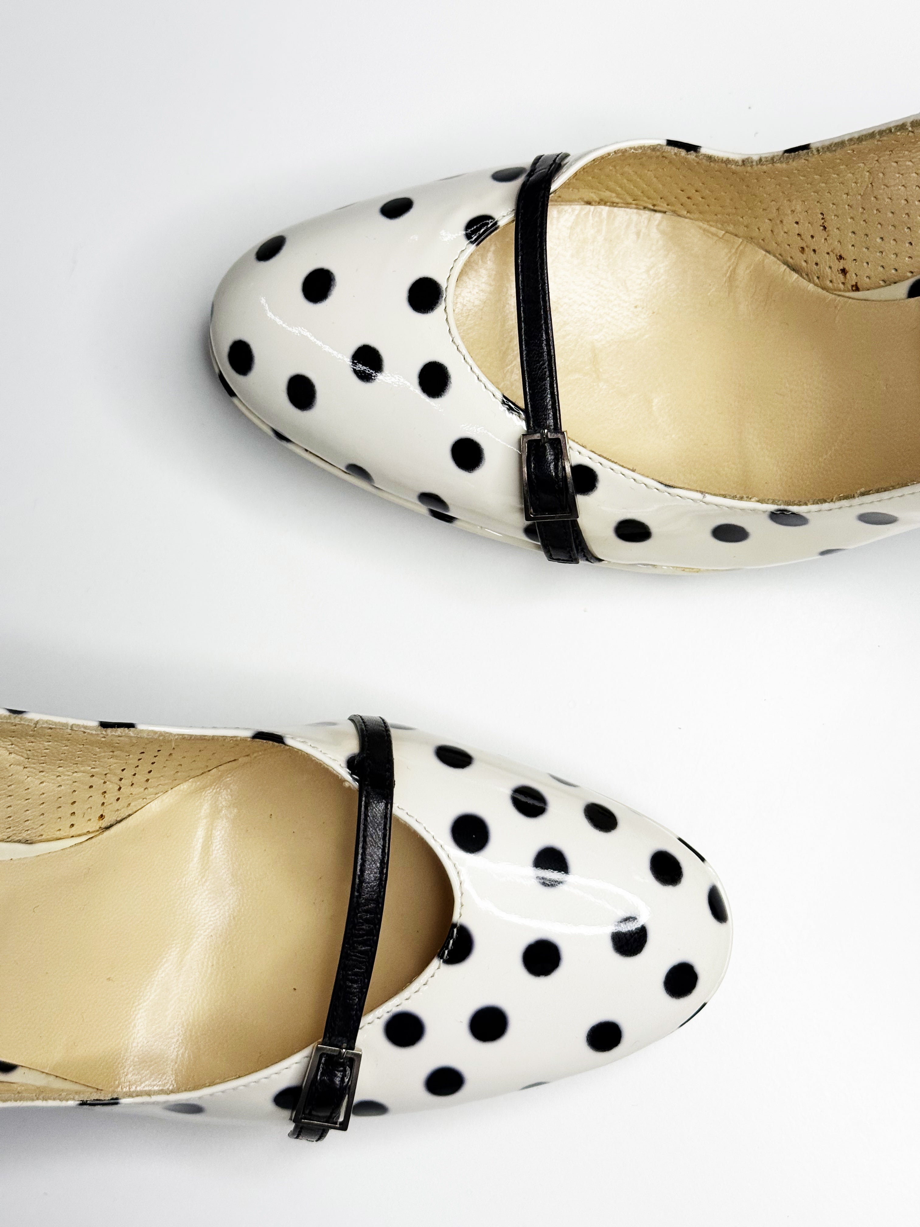 Gianmarco Lorenzi Polka Dot Stiletto Pumps