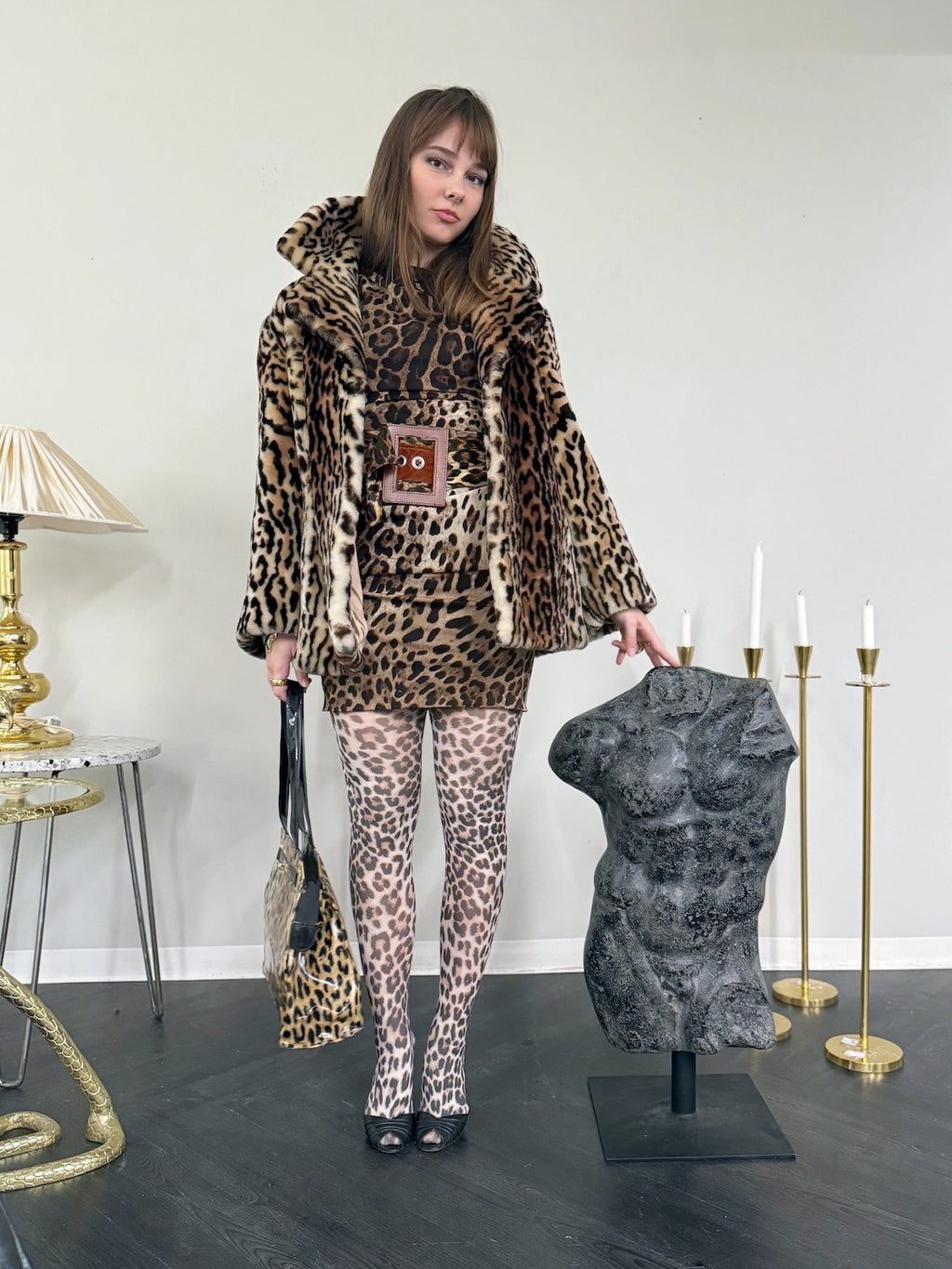 Dolce & Gabbana Leopard Print Dress - S