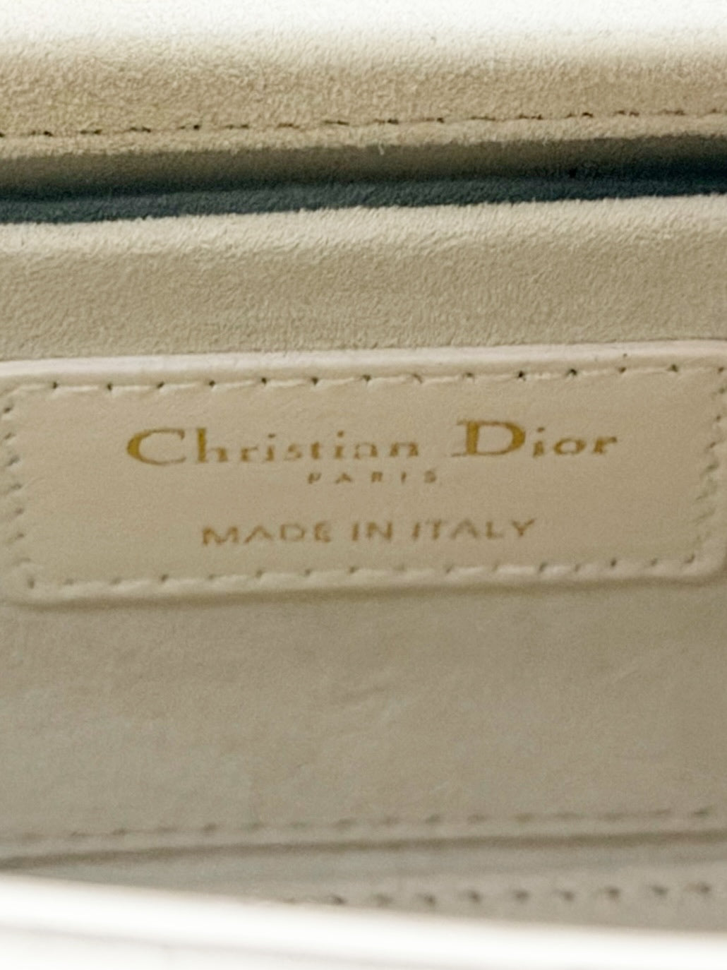 Christian Dior Lady Dior Medium – White Cannage Lambskin, Gold