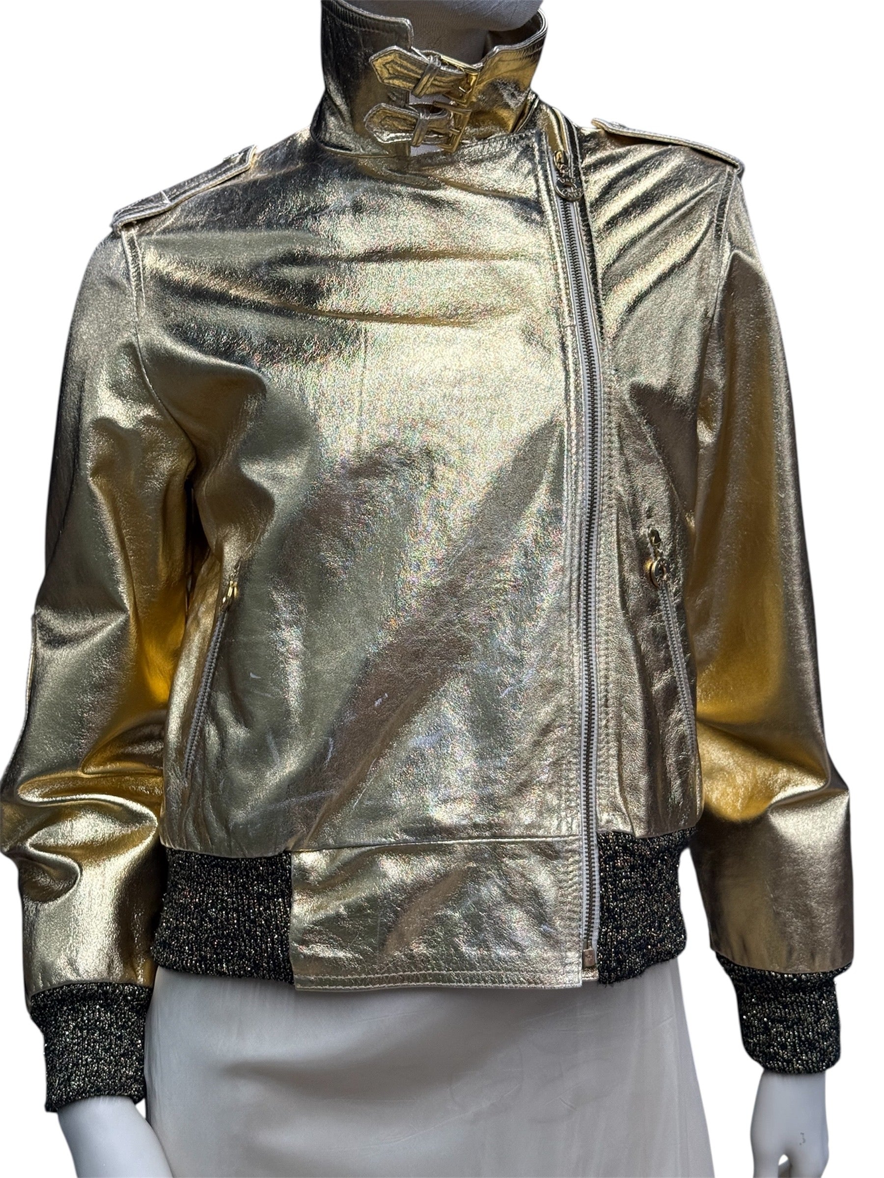 D&G JUNIOR GOLD SHORT JACKET