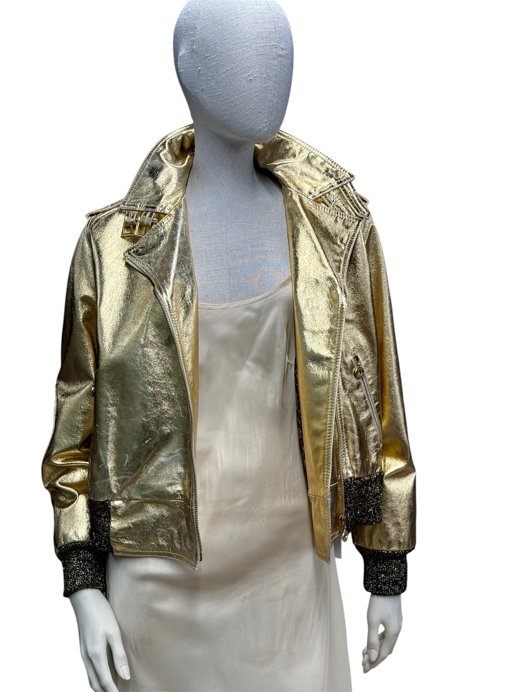 D&G JUNIOR GOLD SHORT JACKET