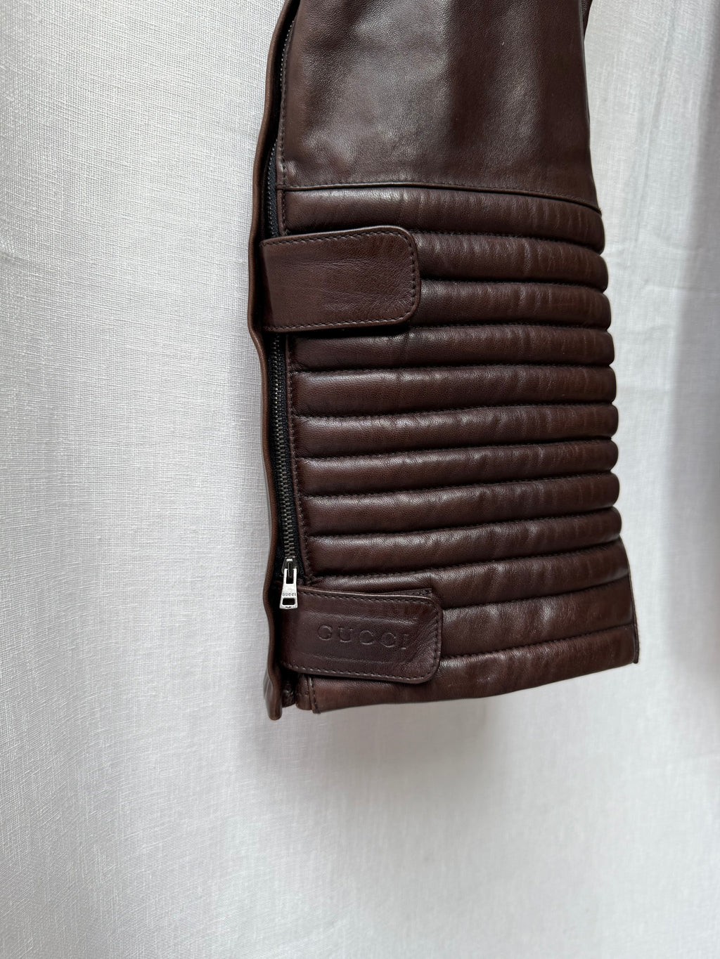 Gucci Runway Lamb Leather Biker Pants