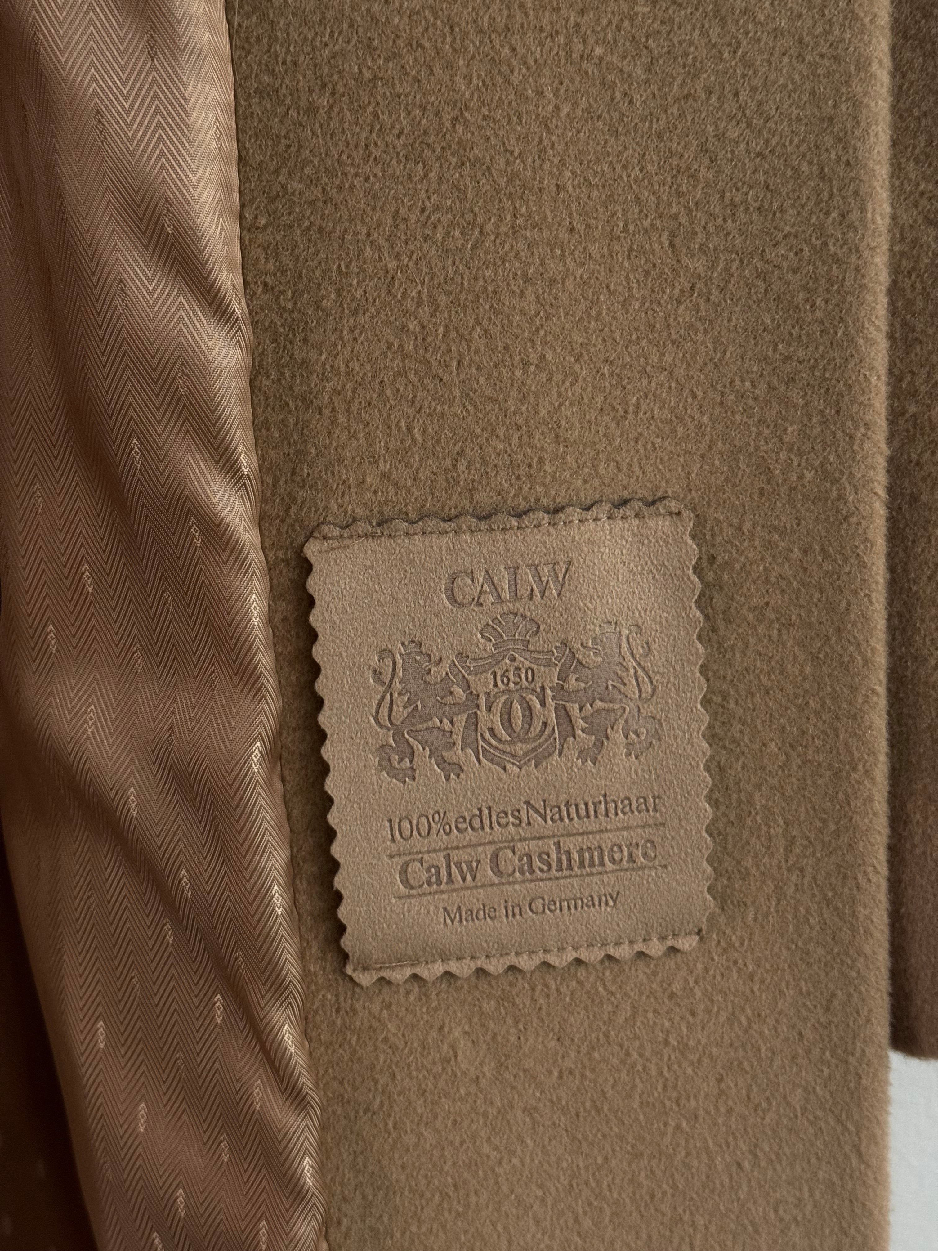 Marcona Camel Wool-Cashmere Coat with Fur Collar