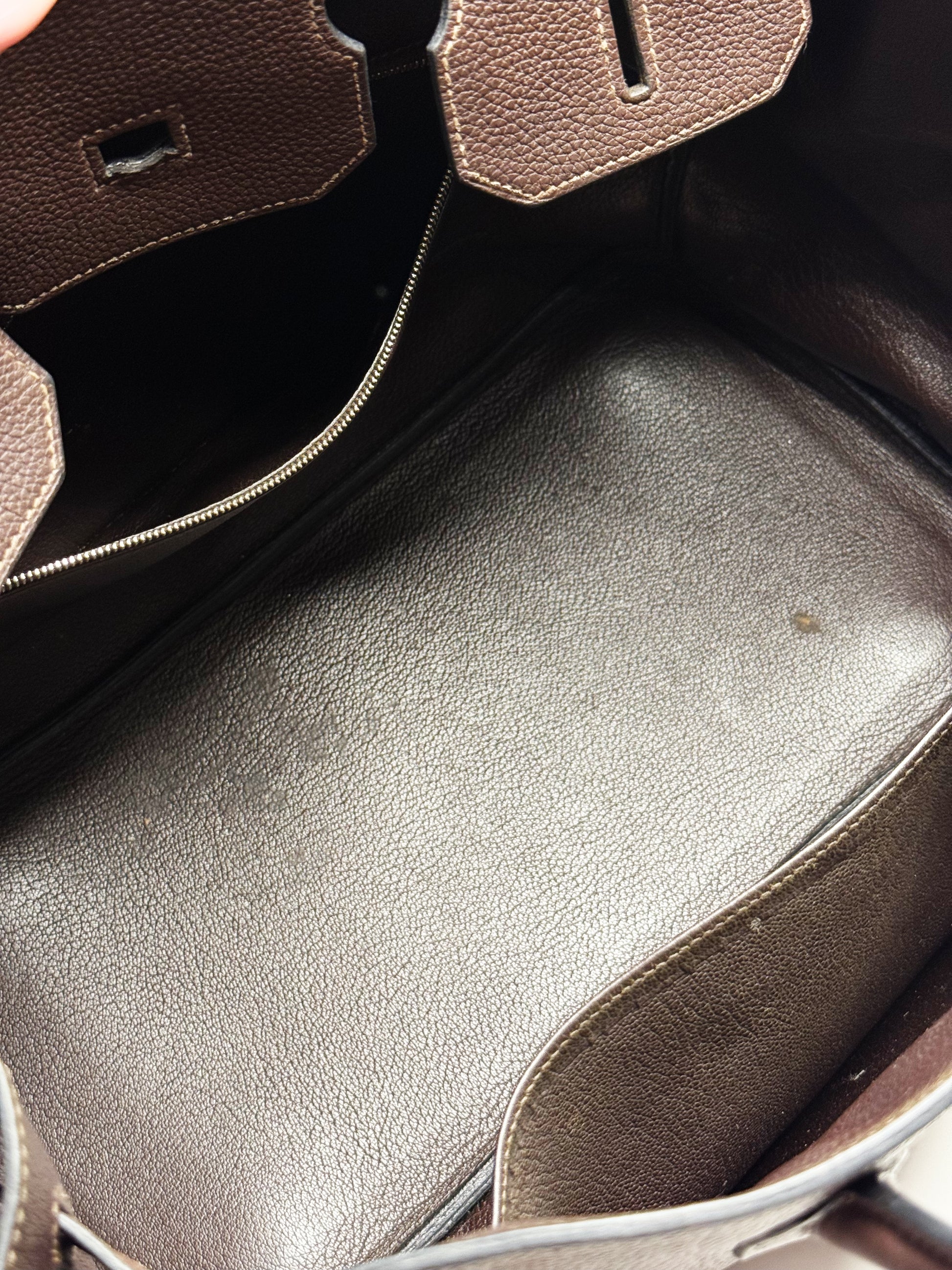 Hermès Birkin 35 Chocolate Brown Togo Leather