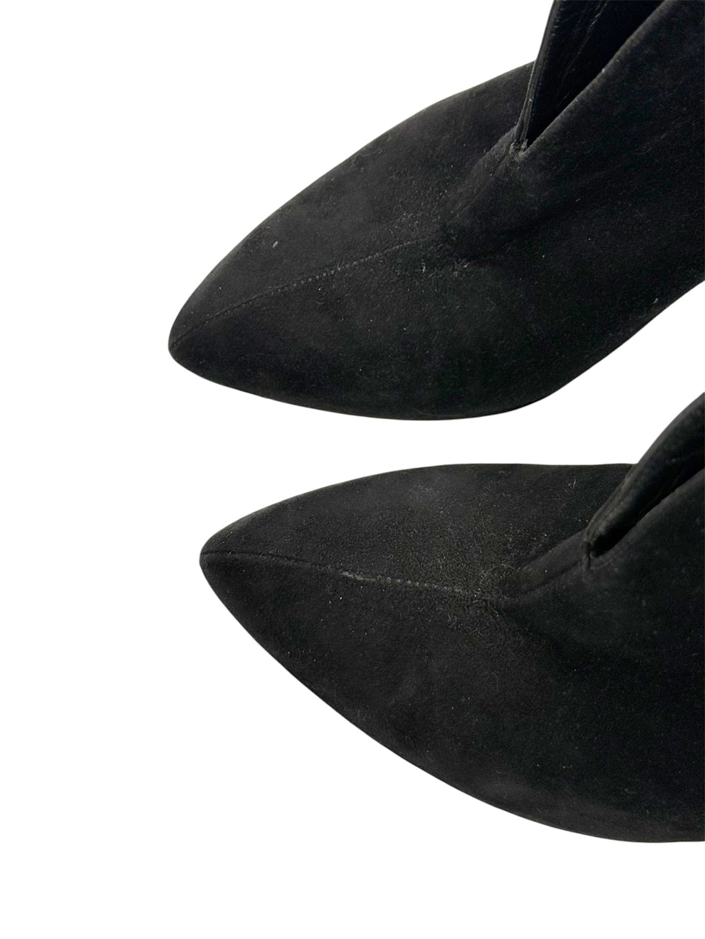 Miu Miu Sculpted Suede Ankle Boots