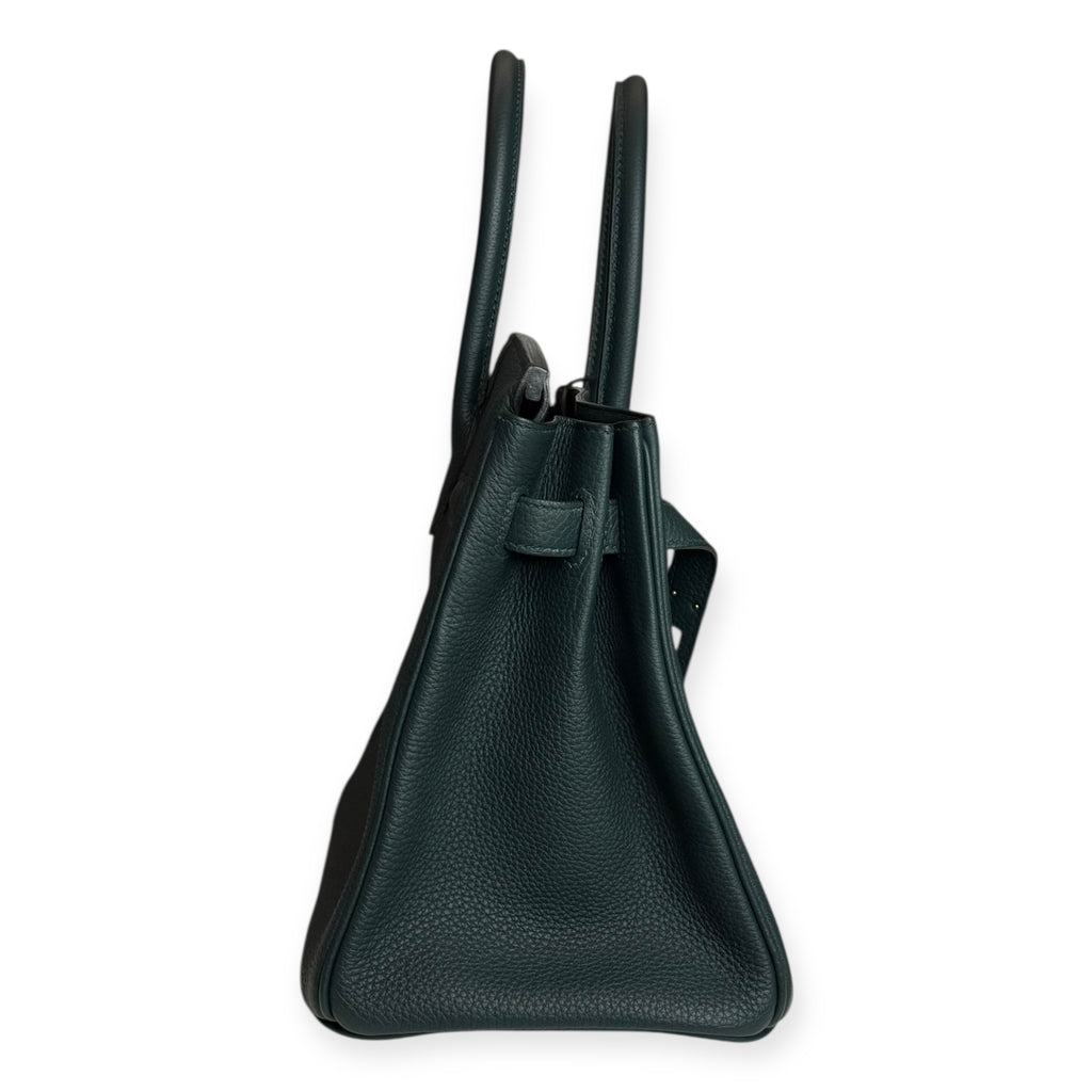 Hermès Birkin 30 — Vert Cypress Togo Leather, Gold Hardware (Stamp C)