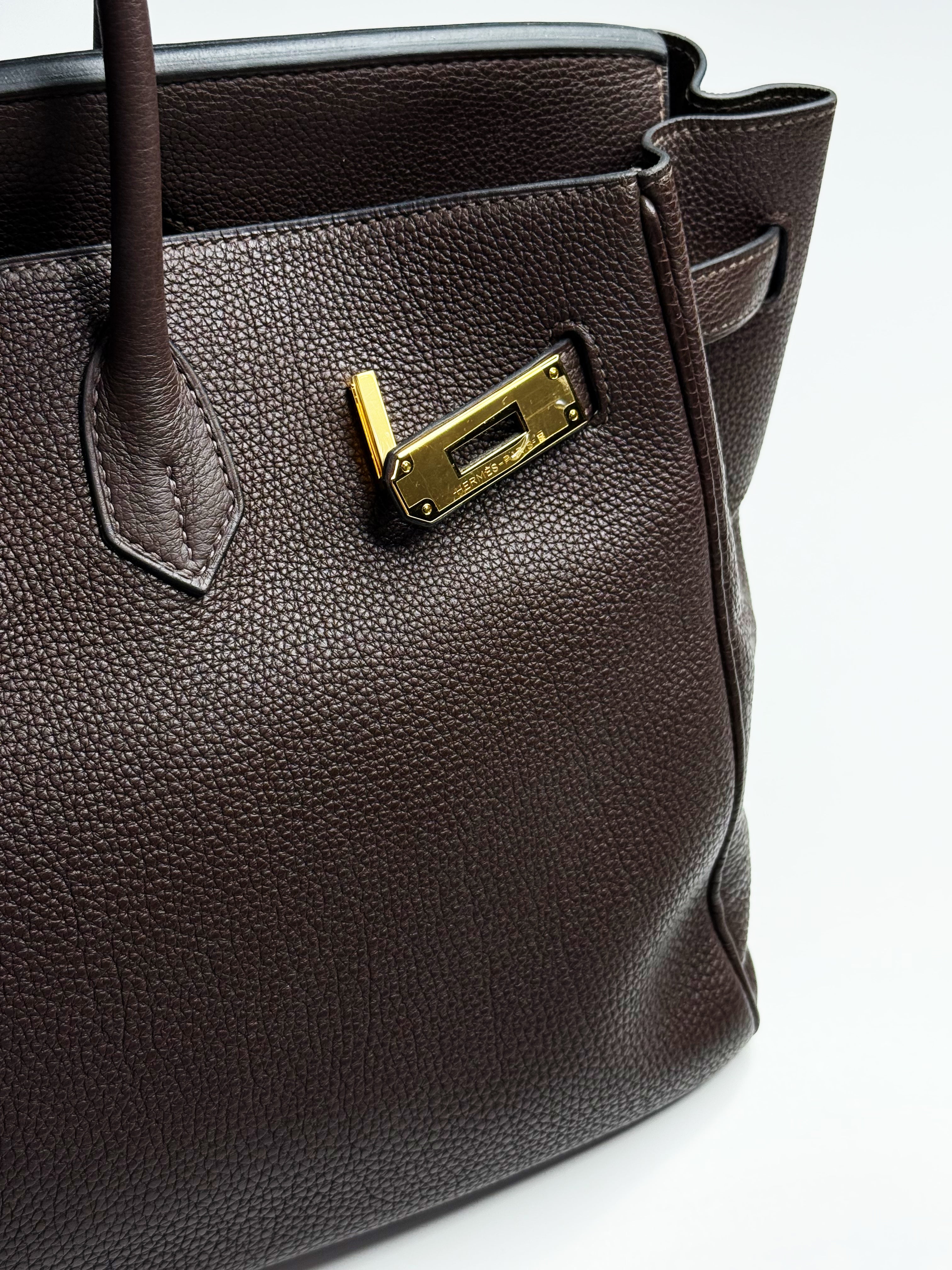 Hermès Birkin 35 Chocolate Brown Togo Leather – 2008 [Stamp L]