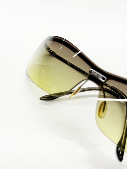 Vintage Chanel Gradient Shield Sunglasses