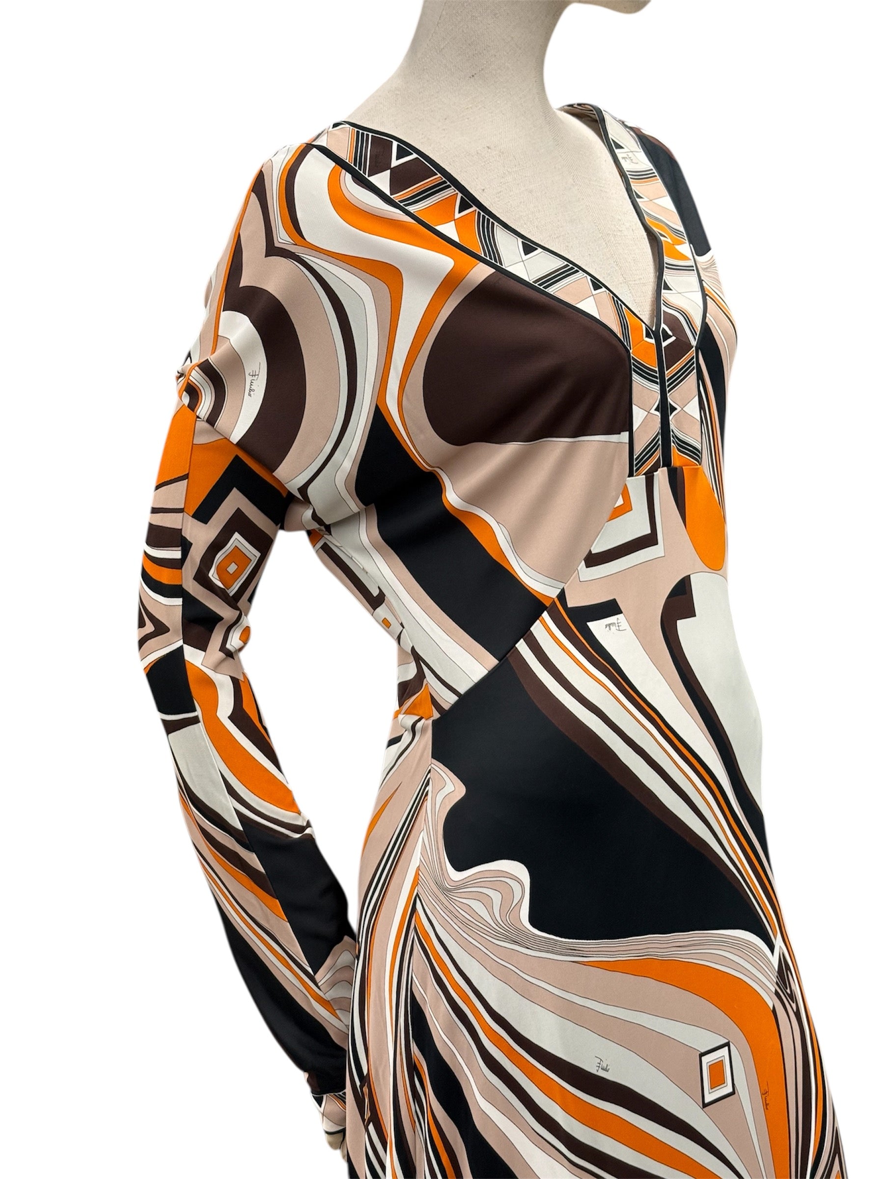 Emilio Pucci Geometric Print Dress