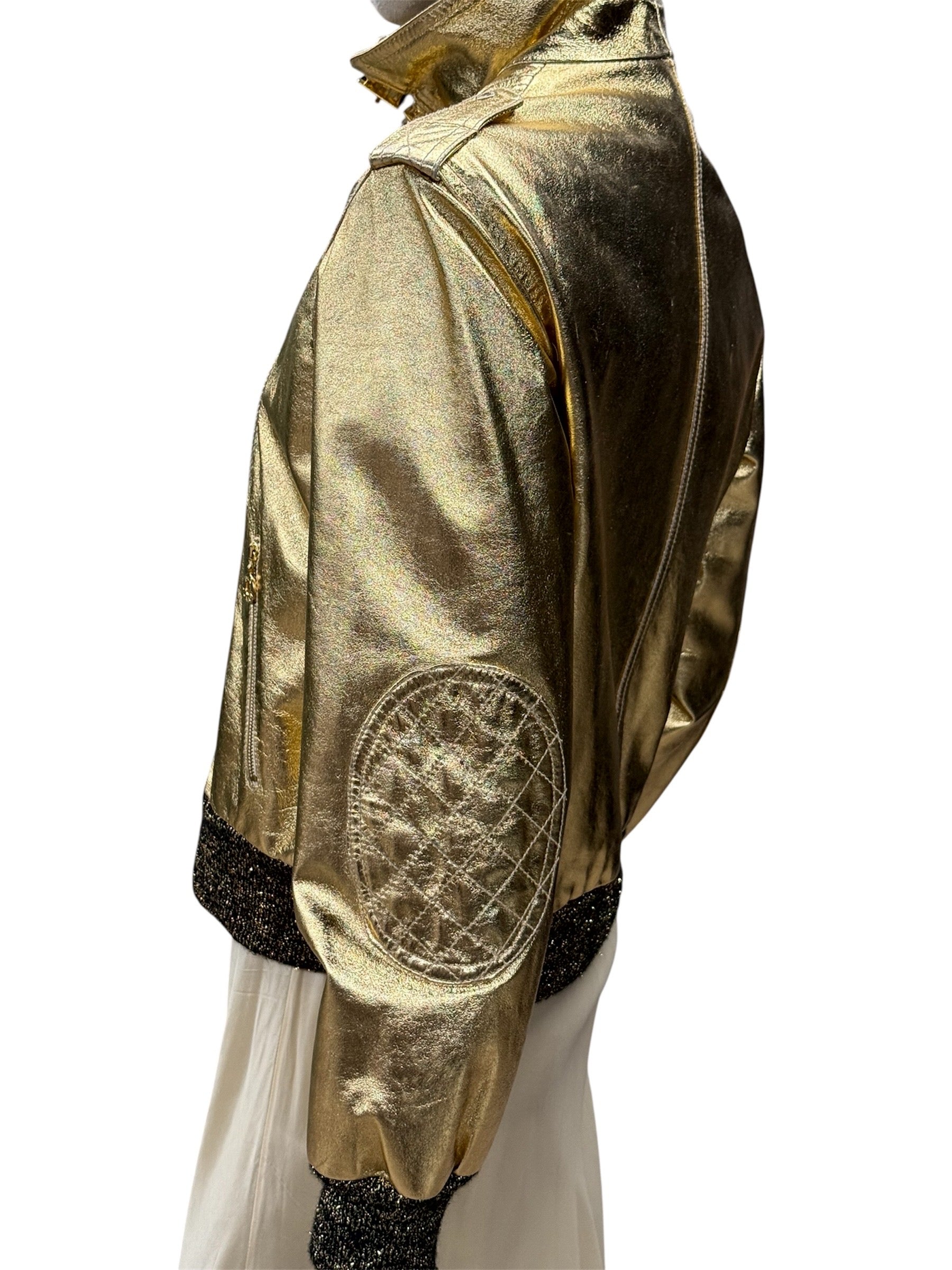 D&G JUNIOR GOLD SHORT JACKET