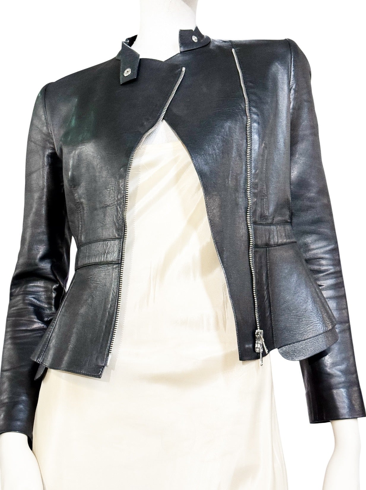 GUCCI Black Leather Jacket – Made in Italy