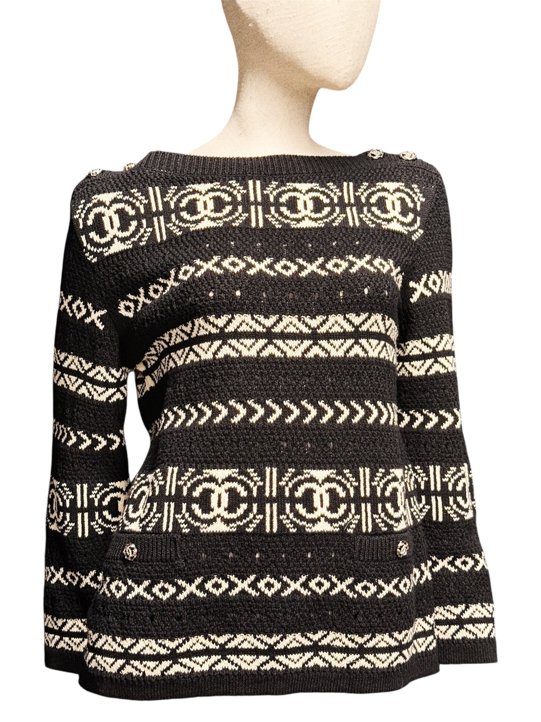 Chanel Logo Knit Sweater – Spring/Summer 2020 Collection