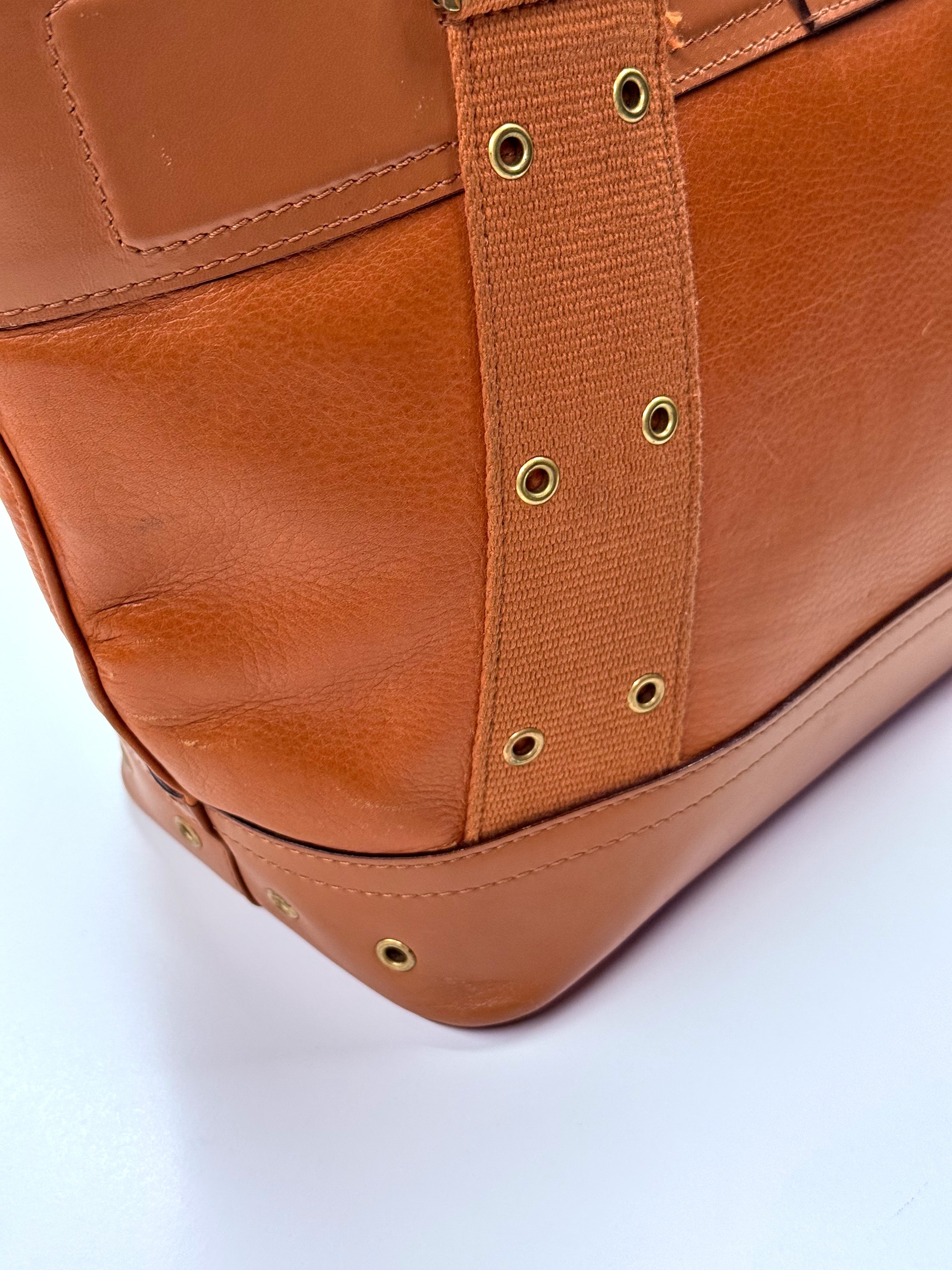 Christian Dior Brown Leather Tote Bag – Vintage Luxury Shoulder Handbag