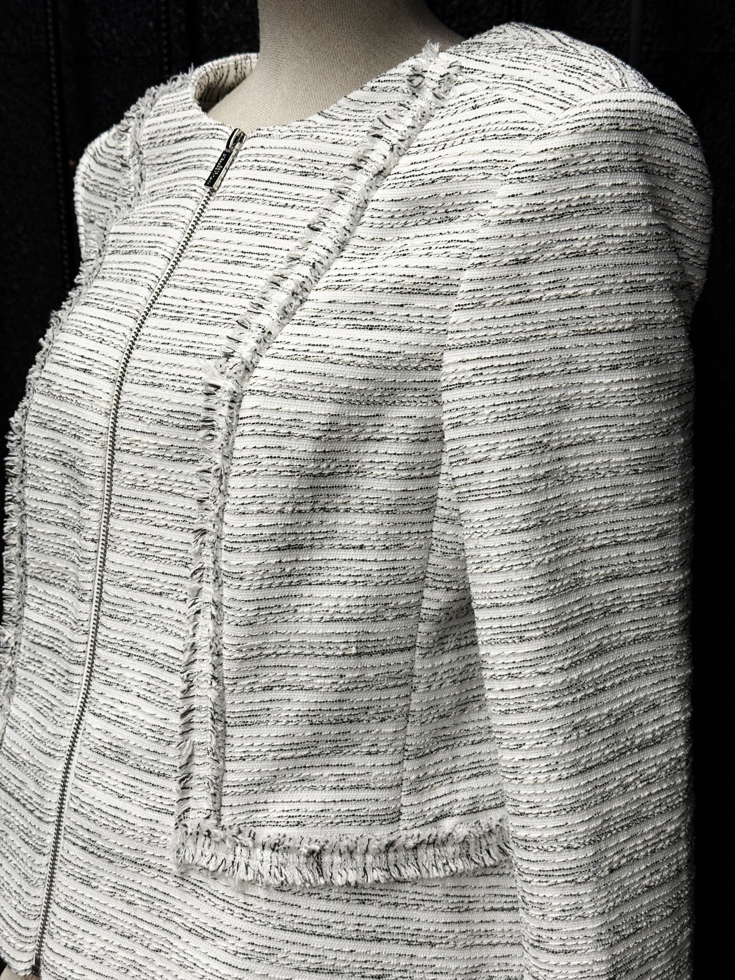Karl Lagerfeld Textured Zip Jacket