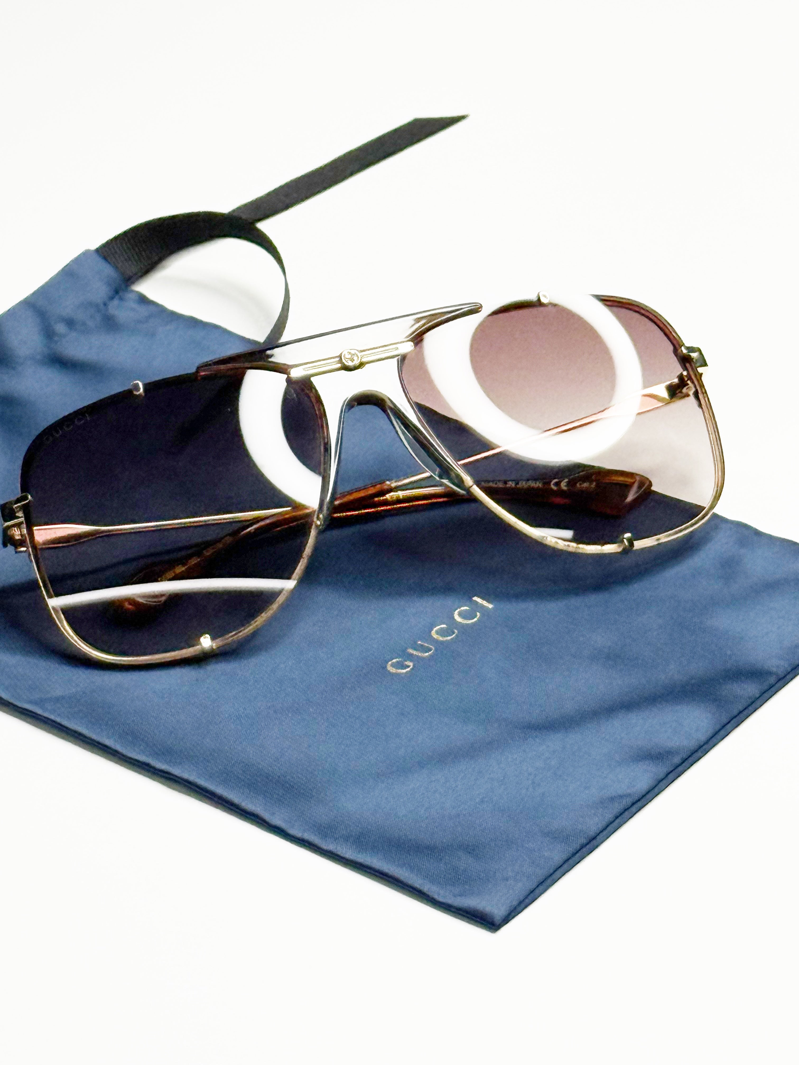 Gucci GG0798S Oversized Aviator Sunglasses