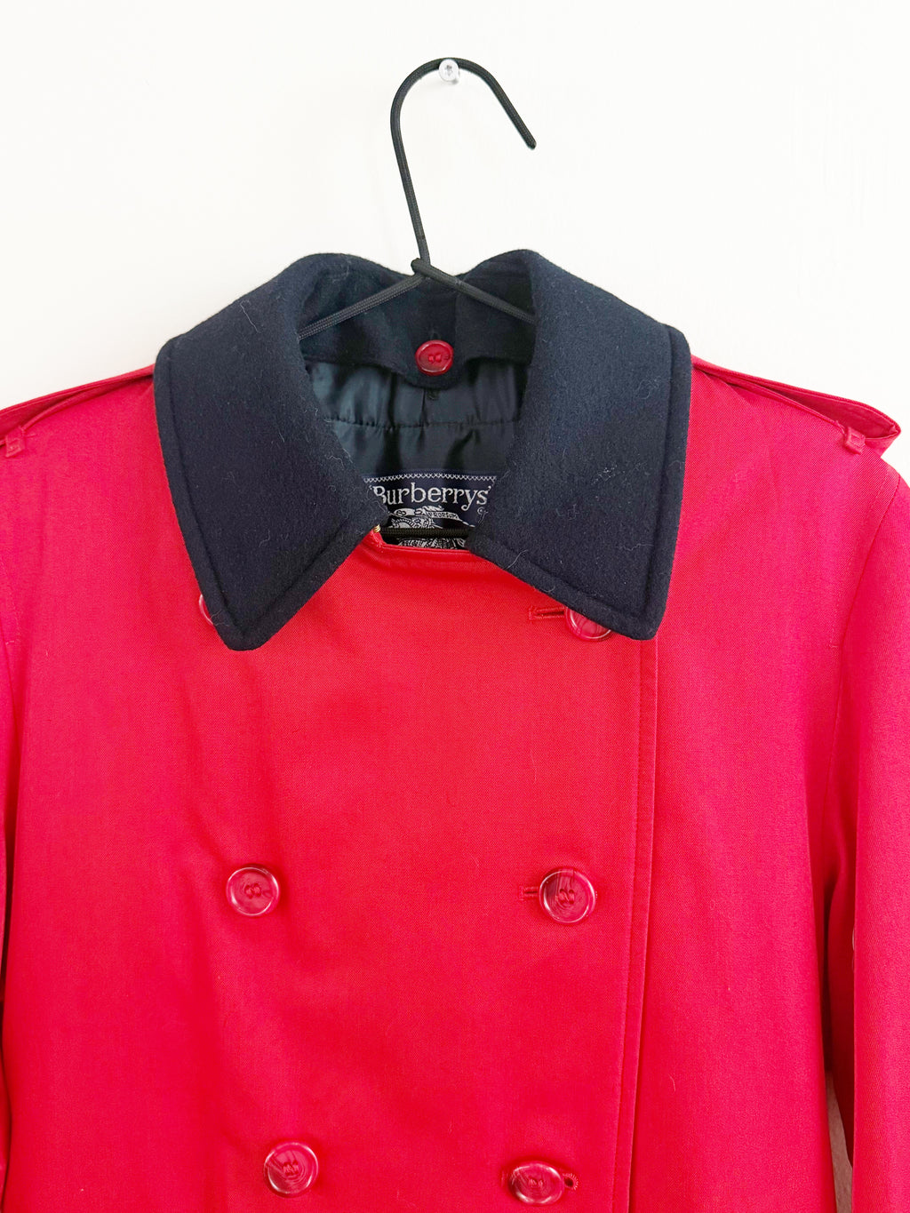 BURBERRYS’ PRORSUM Red Wool & Alpaca Coat