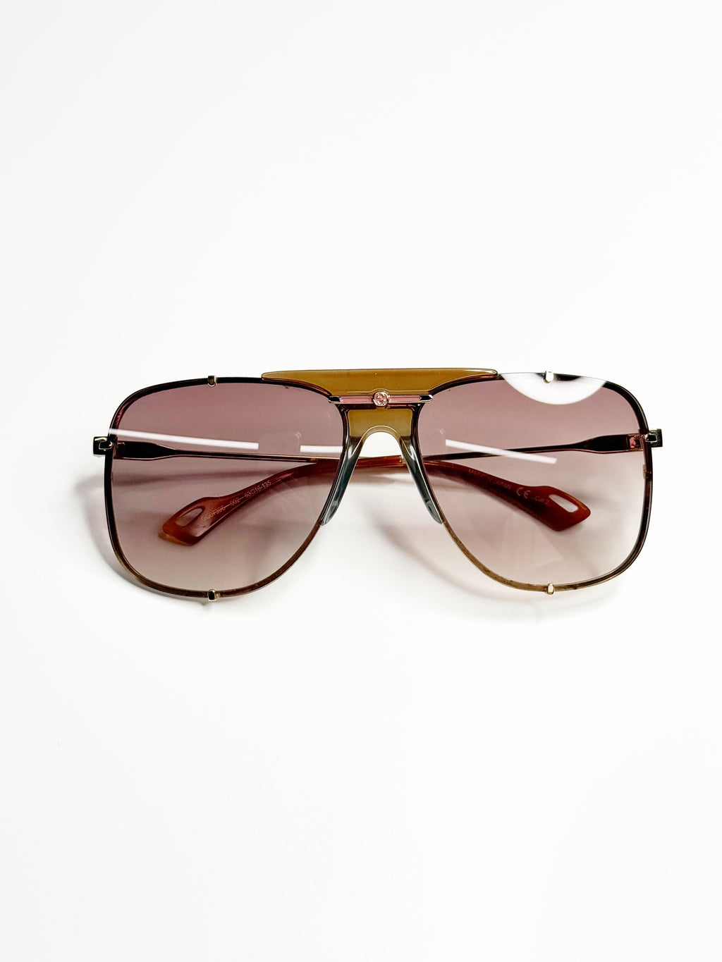 Gucci GG0798S Oversized Aviator Sunglasses