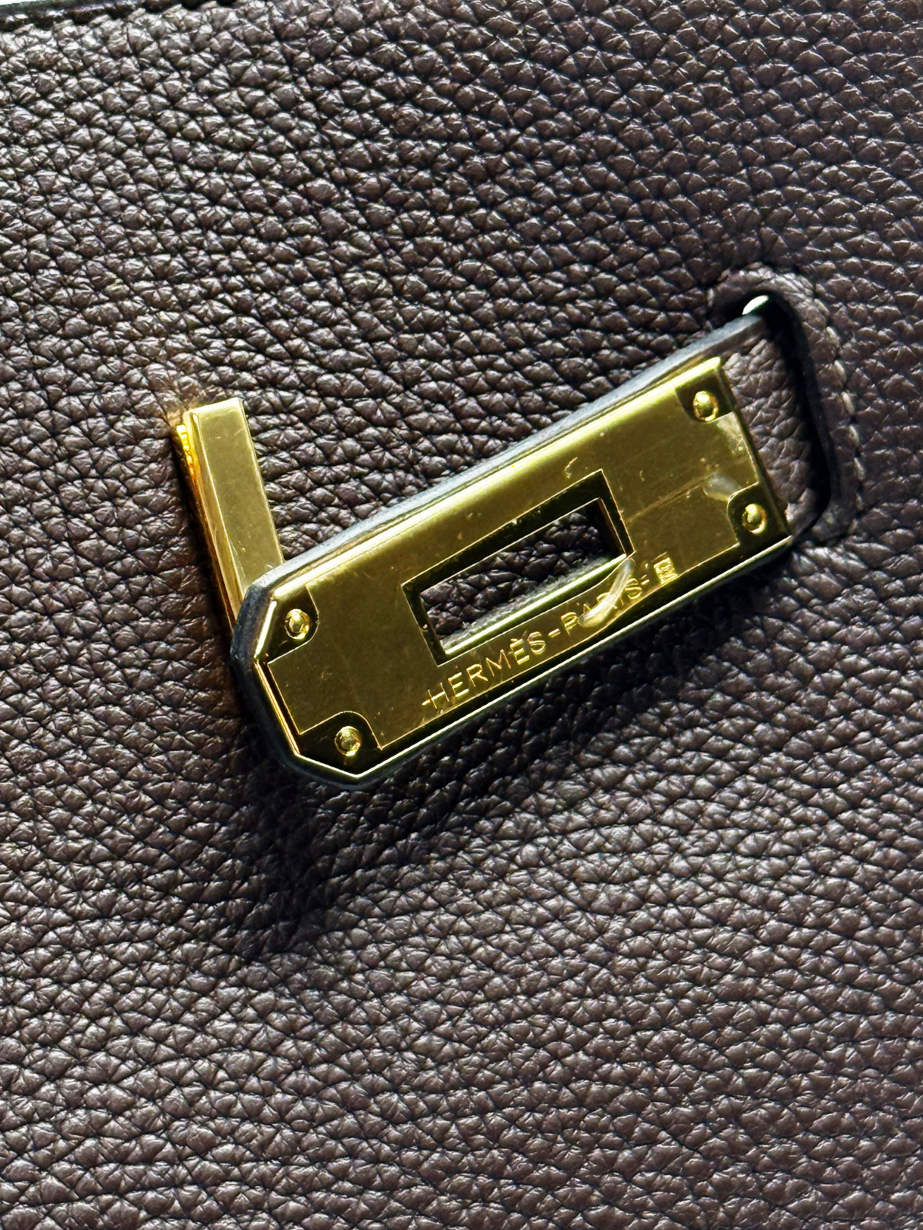 Hermès Birkin 35 Chocolate Brown Togo Leather – 2008 [Stamp L]