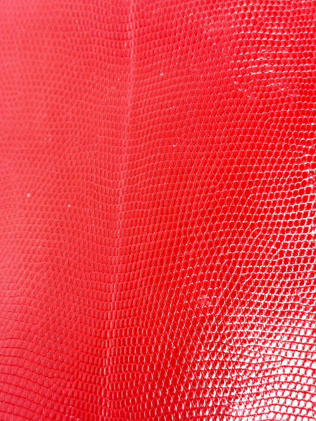 VALENTINO GARAVANI RED LIZARD EMBOSSED SHOULDER BAG GOLD V LOGO