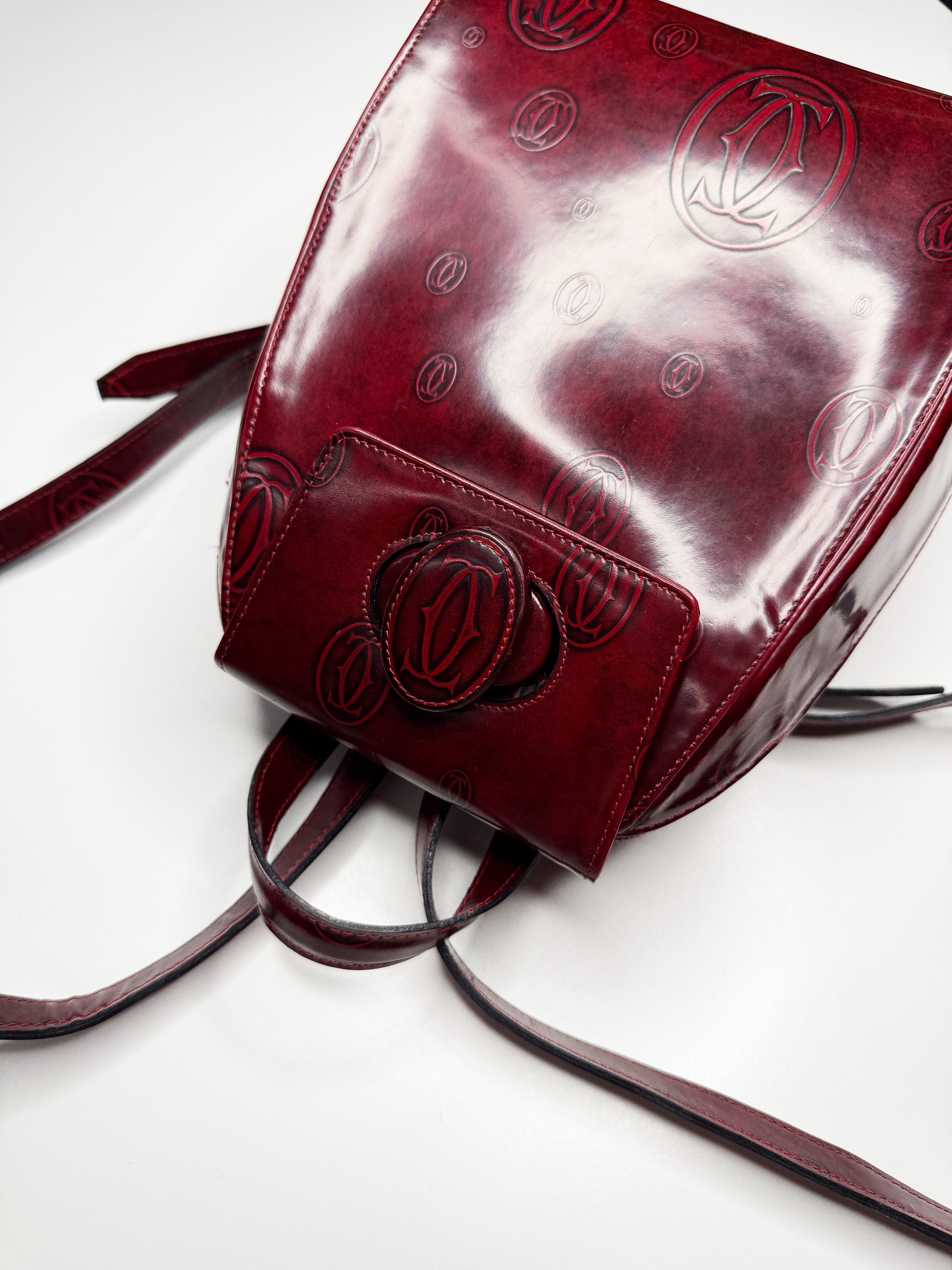 Cartier Happy Birthday Backpack – Bordeaux Red Calf Leather