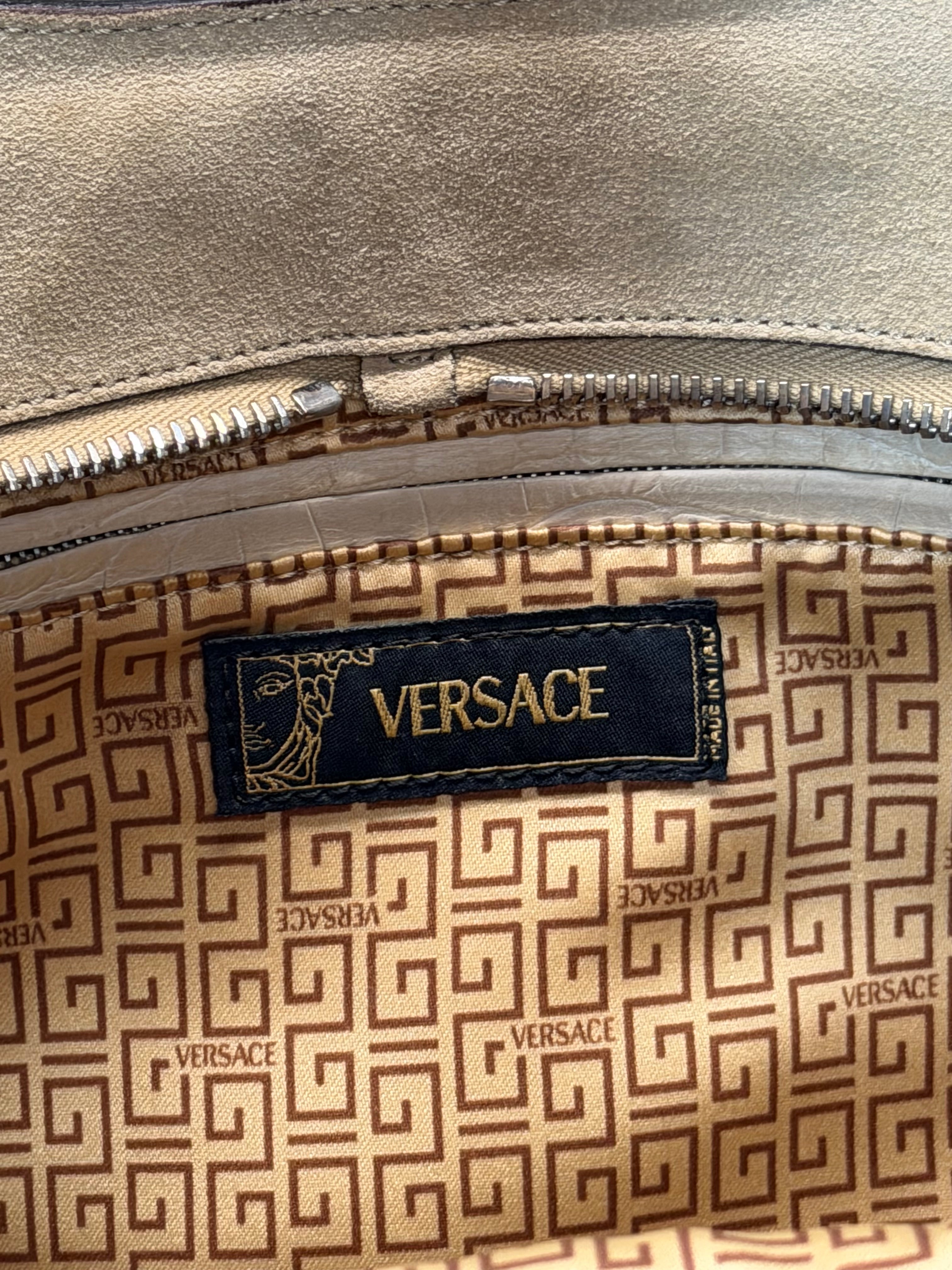 Versace Fall 2003 Runway Leather & Suede Bag