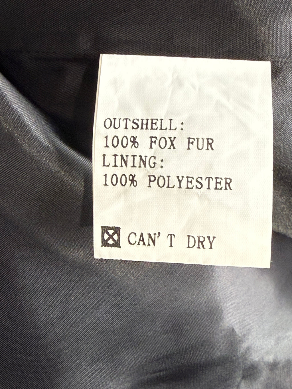 Meotine Black Fox Fur Coat - XS/S