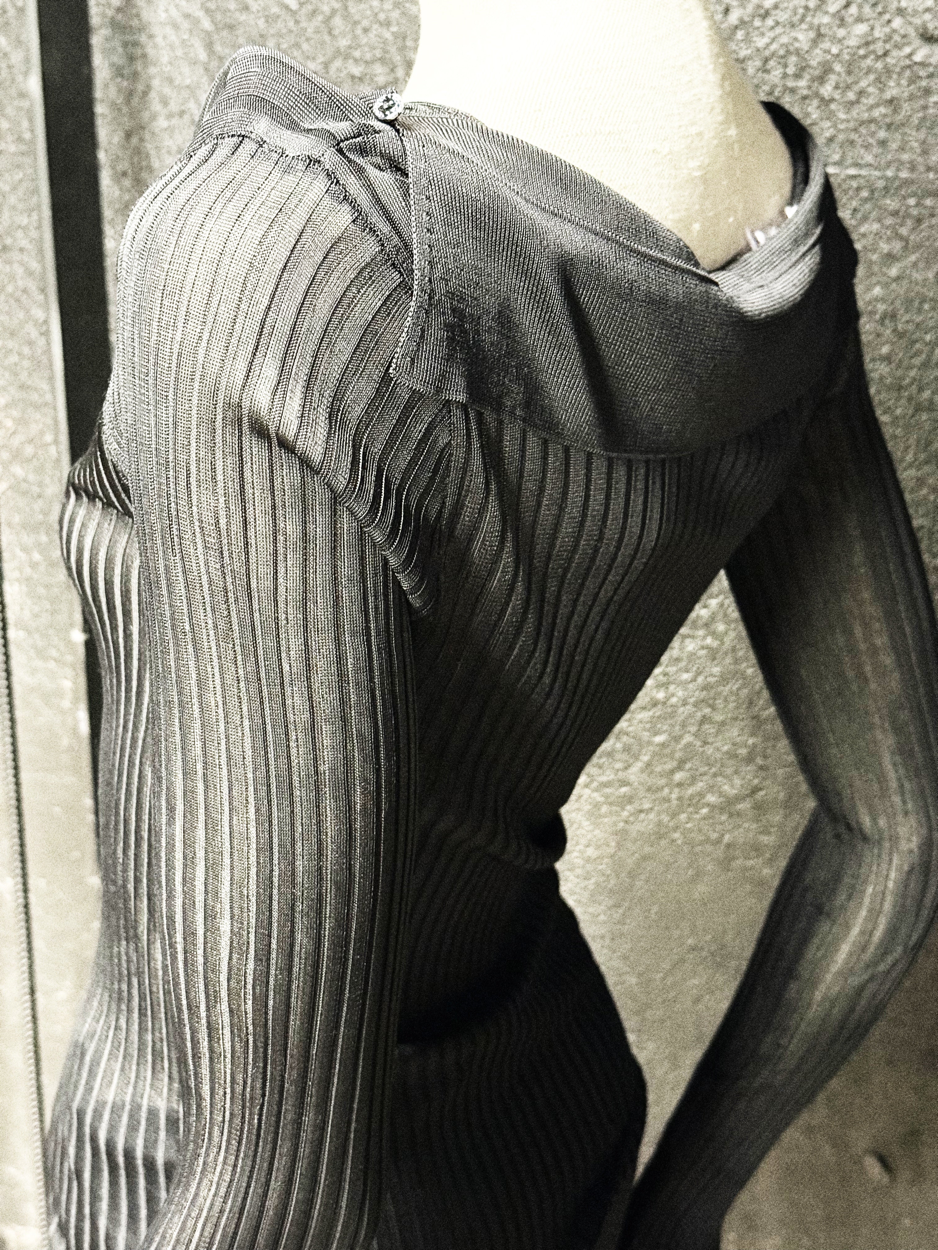 Dolce & Gabbana Black Sheer Button Blouse