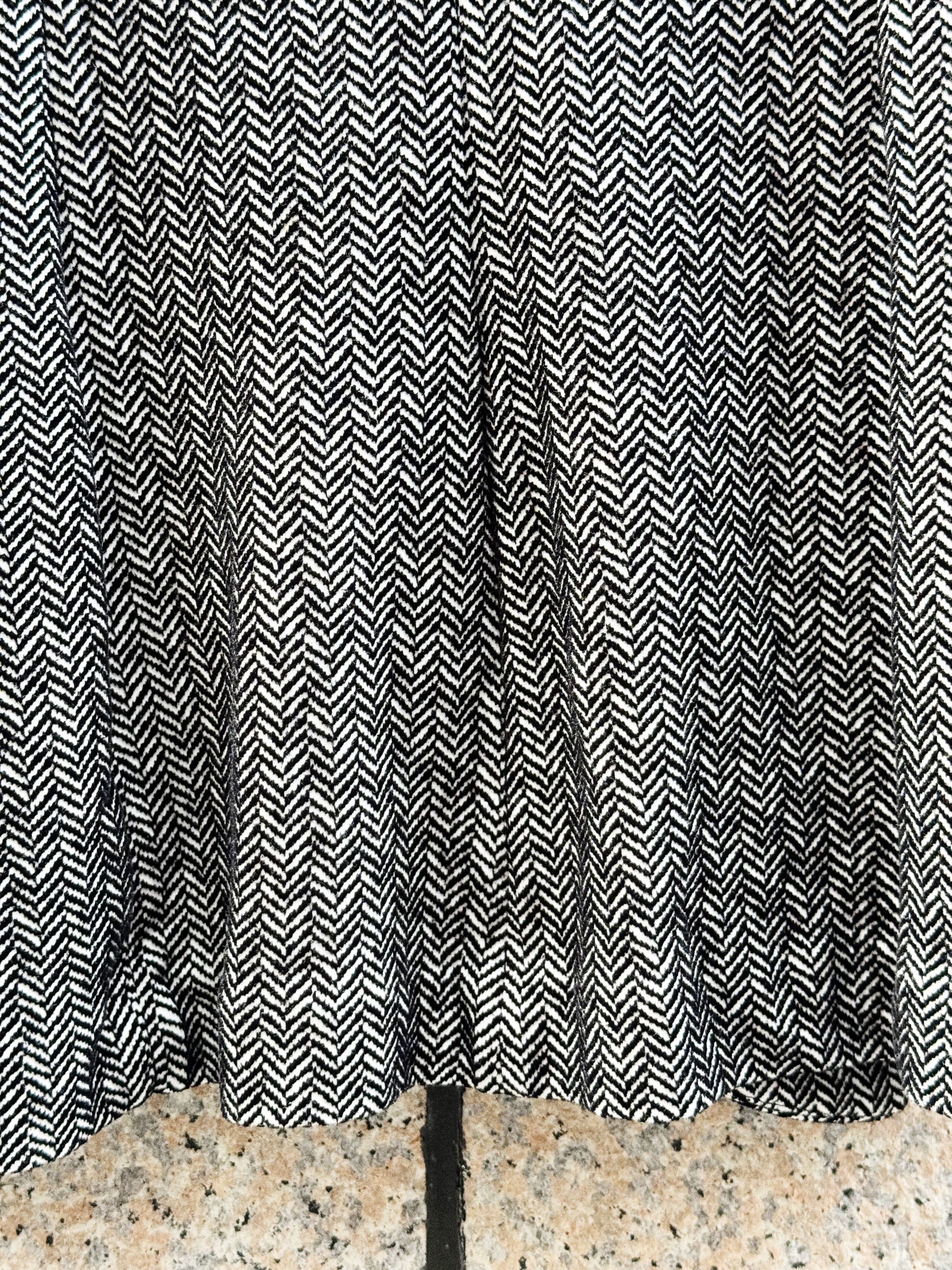 Emporio Armani Black & White Herringbone Blazer