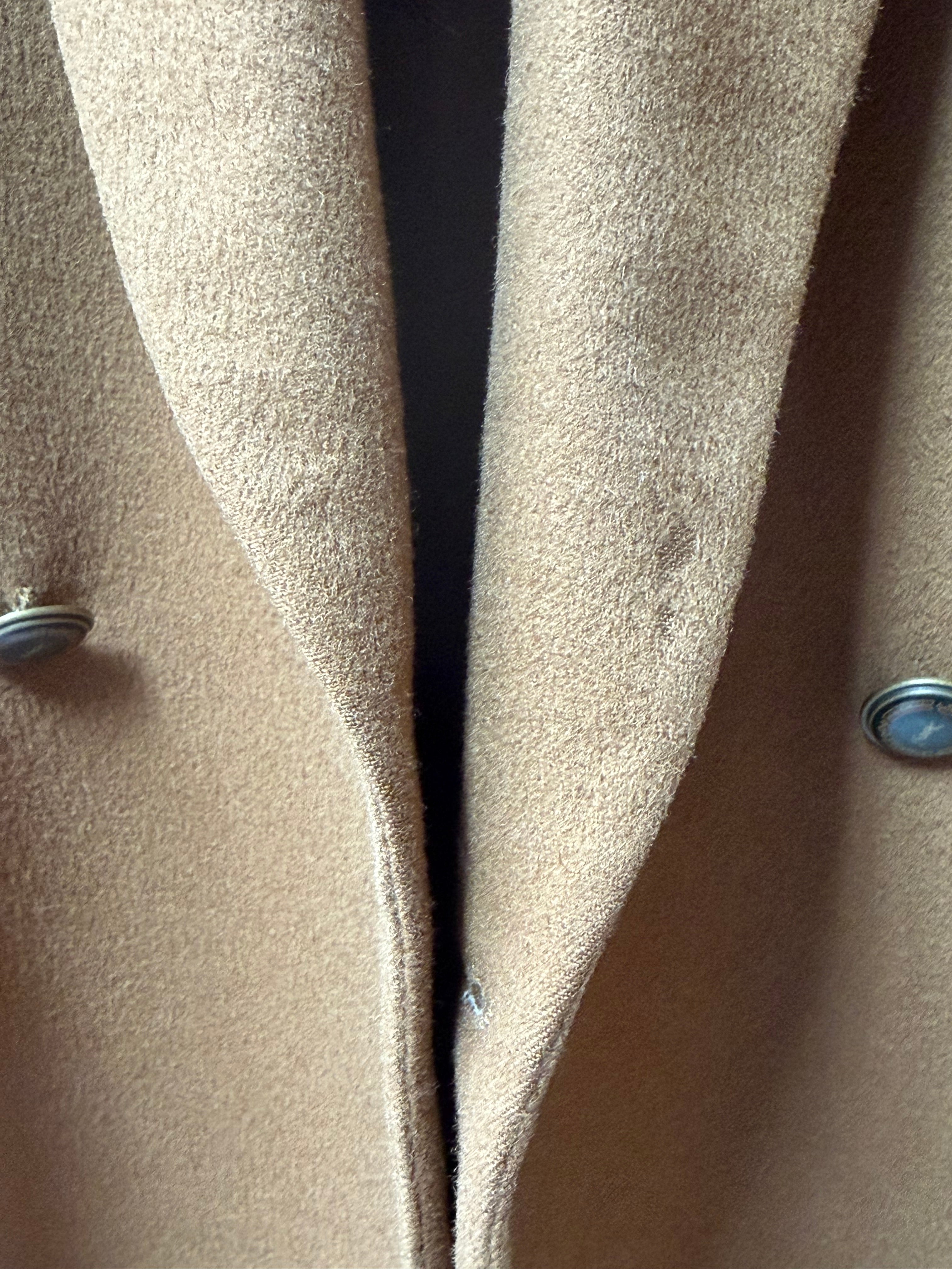 Vintage Yves Saint Laurent Double-Breasted Wool Blazer (Camel)