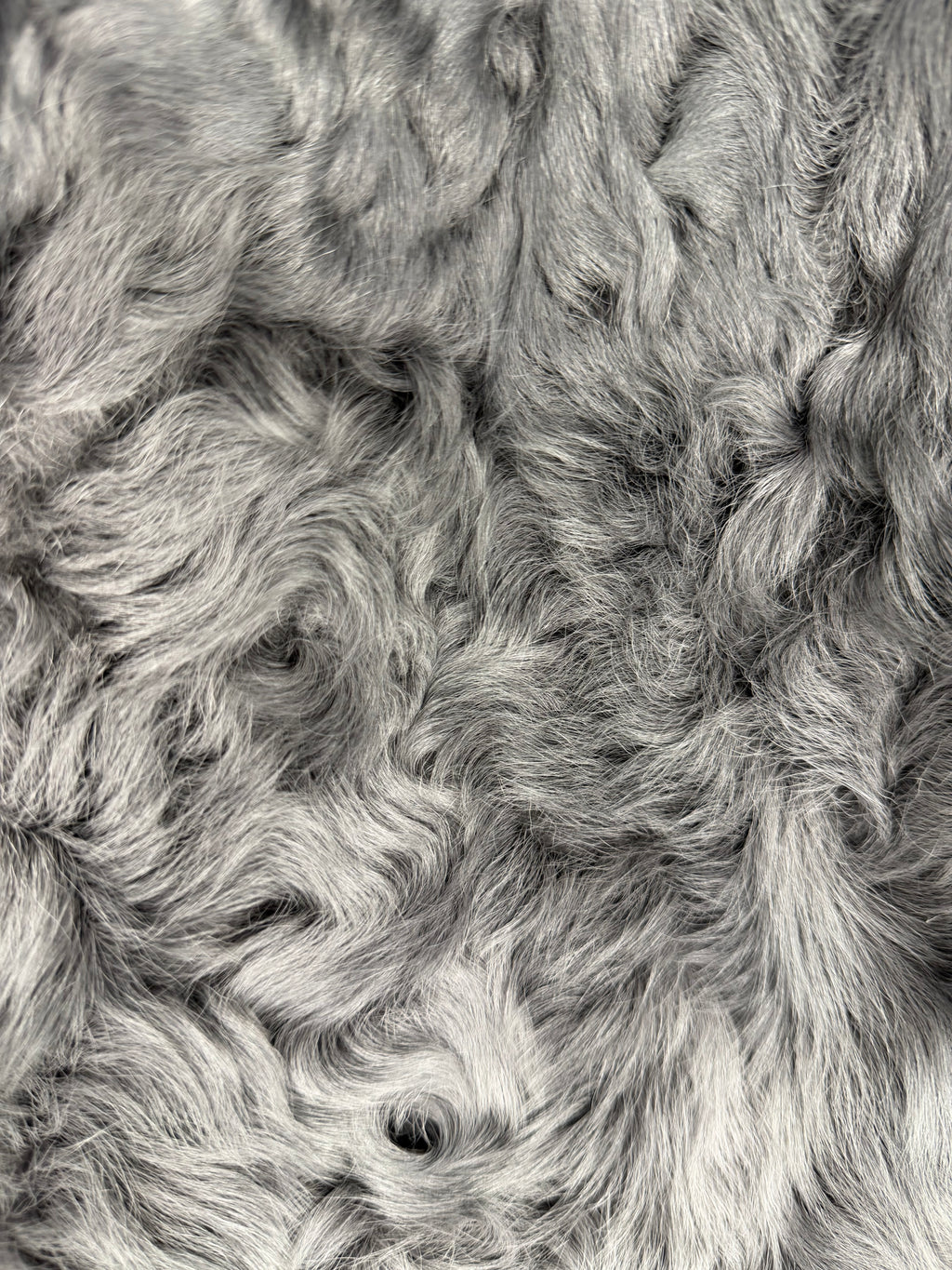 RAVN Grey Curly Fur Jacket