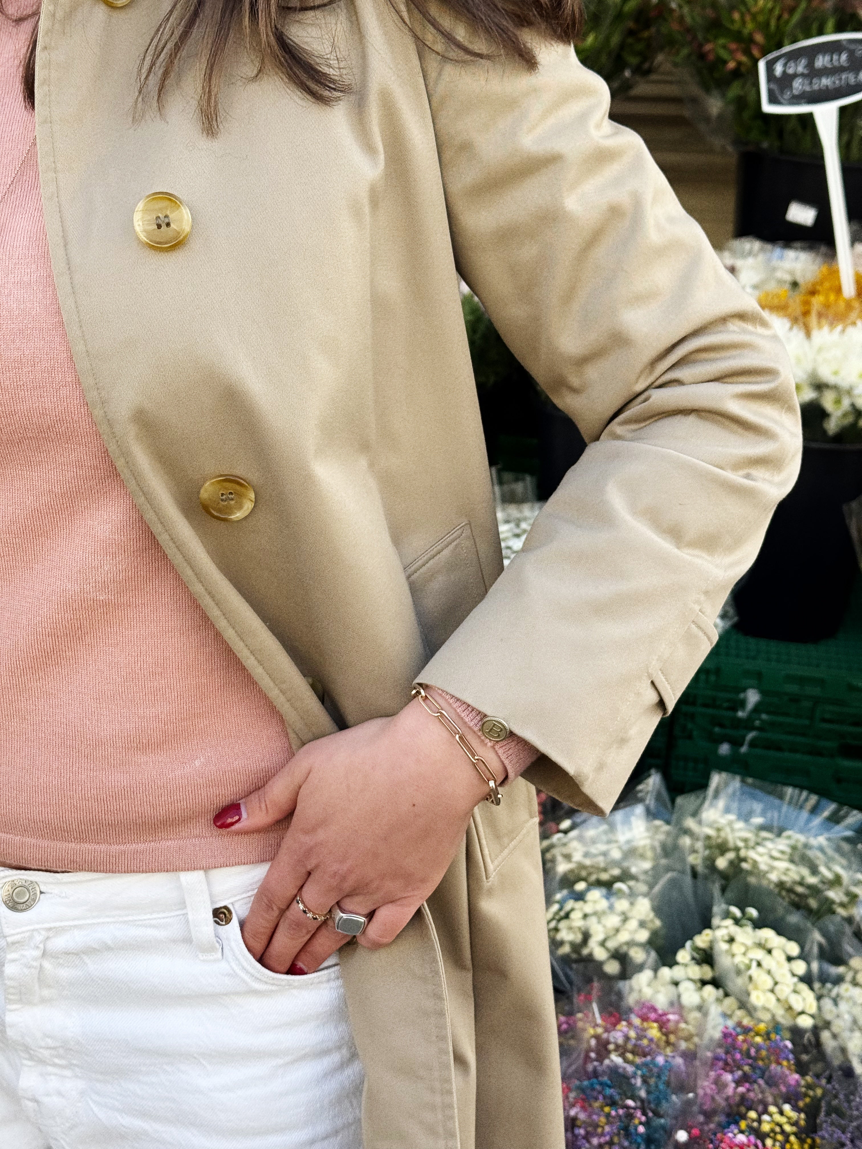 Busnel Dusty Pink Merino Wool Sweater