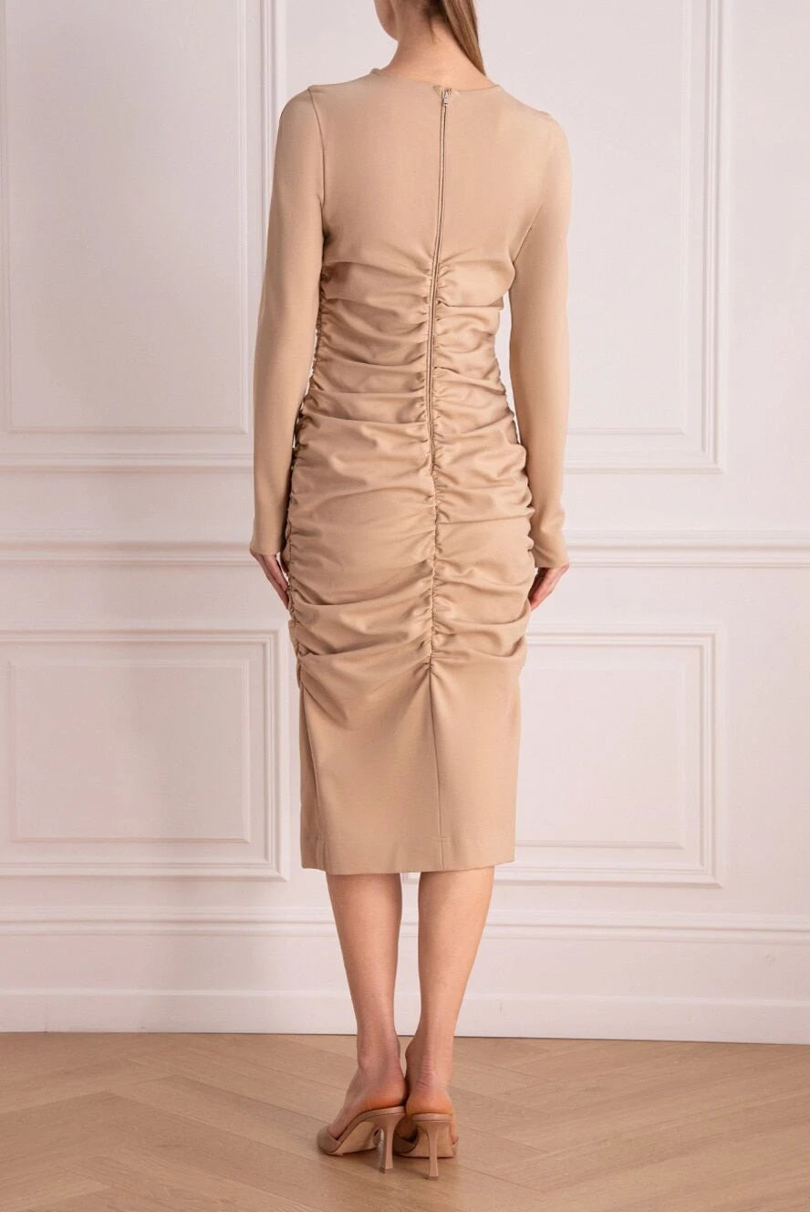 Dolce & Gabbana Draped Black Cocktail Dress