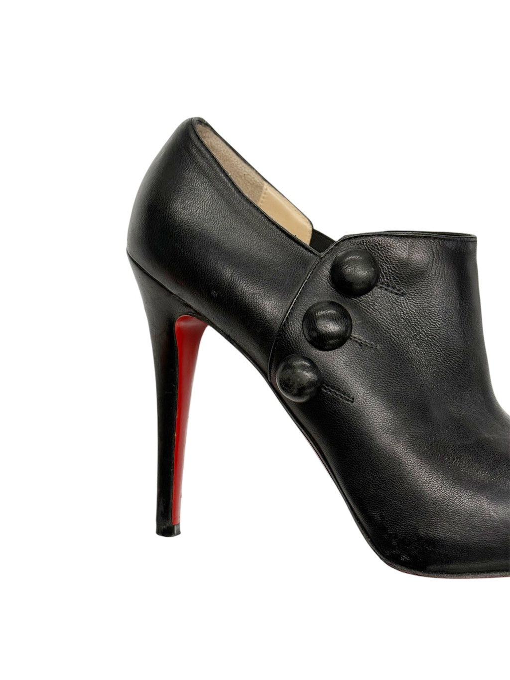 CHRISTIAN LOUBOUTIN Buttoned Leather - SIZE 38